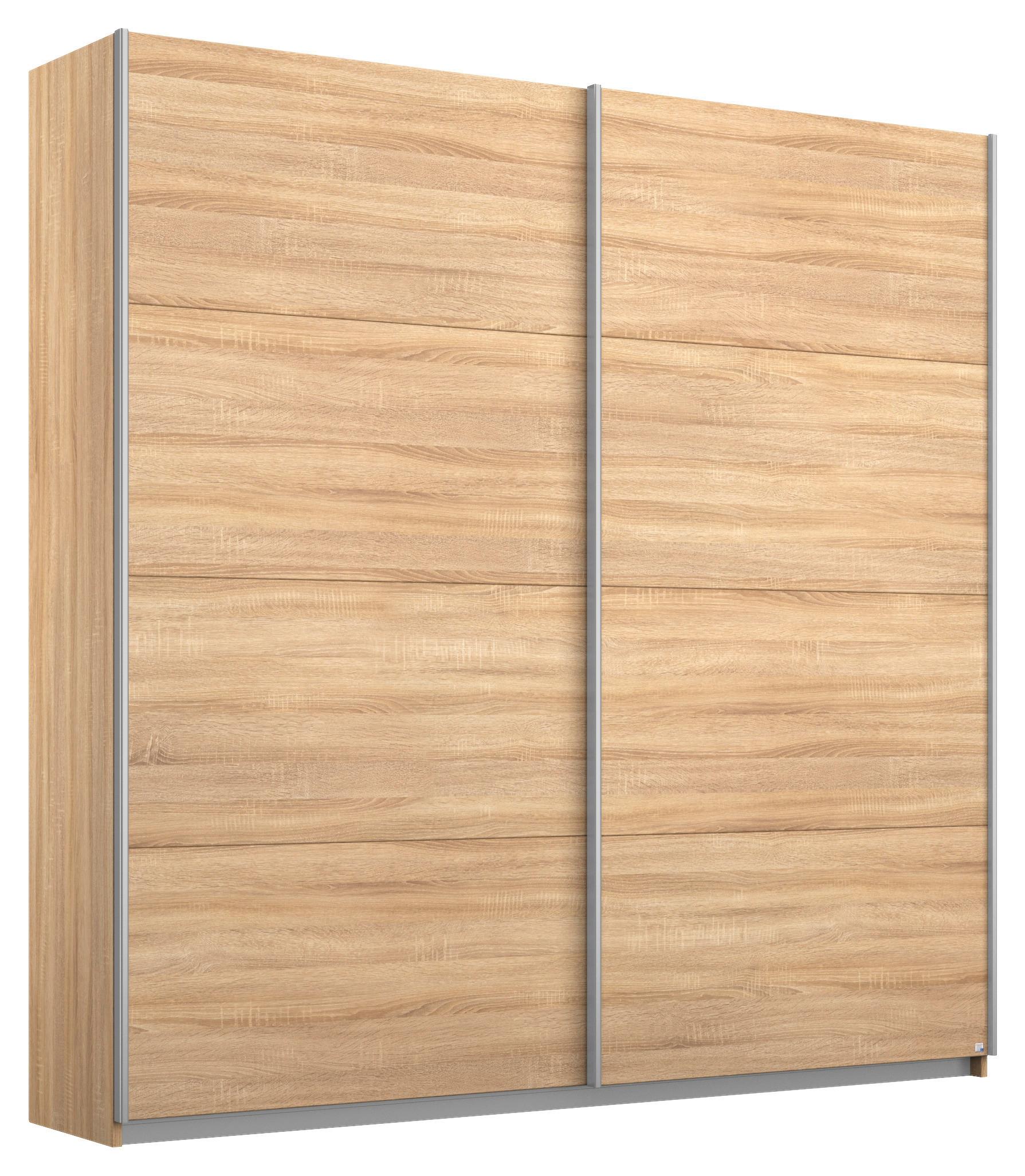 Skriňa s posuvnými dverami BELLUNO 181 CM - farba duba/dub sonoma, Modern, kov/kompozitné drevo (181/210/62cm) - MID.YOU