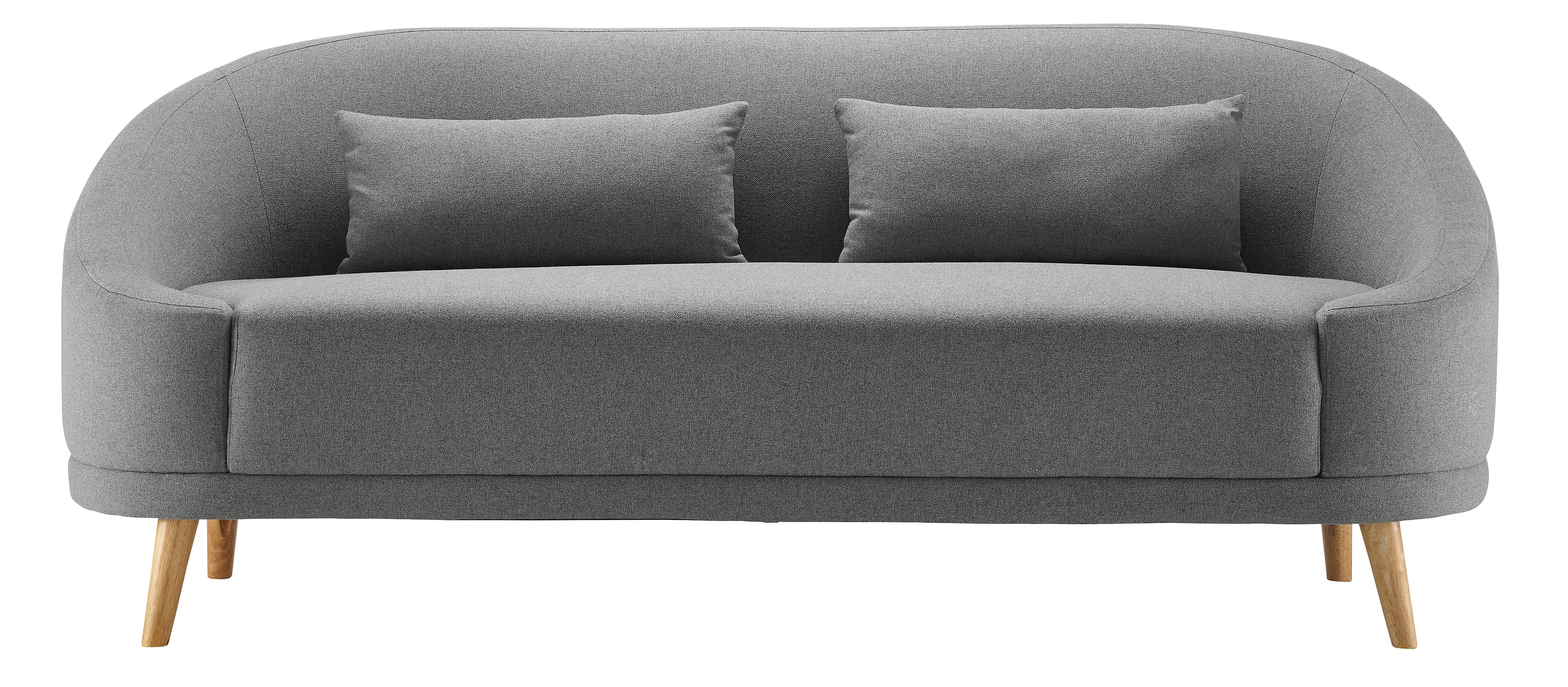 Pohovka Jannike - tmavosivá, Modern, drevo/textil (207/84/80cm) - Modern Living