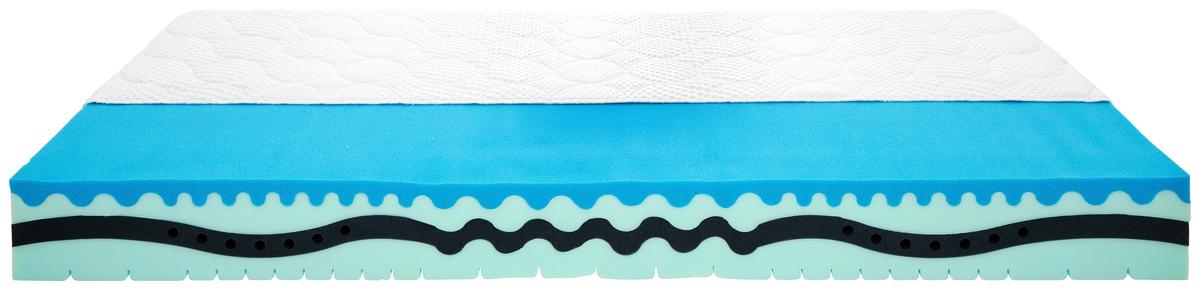 Komfortschaummatratze Wellnova 90x200cm Fest - Weiß, Textil (90/200cm) - Primatex