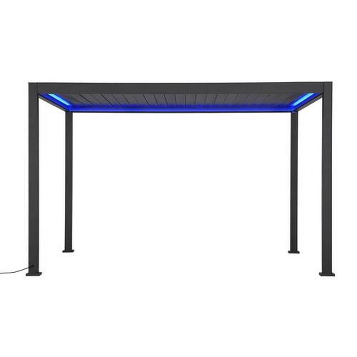 Pergola E-Motion, Anthrazit - Anthrazit, LIFESTYLE, Metall (400/300/250cm) - Gardenson