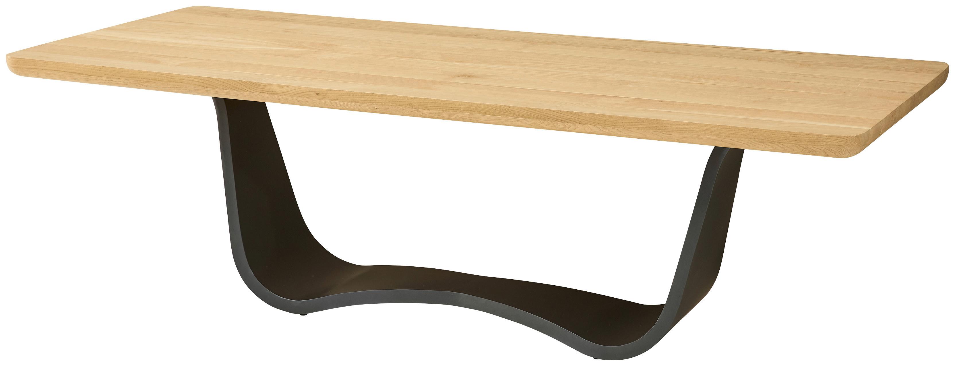 Esstisch Akela Anthrazit/eichefarben - Eichefarben/Anthrazit, MODERN, Holz/Metall (260/100/75cm) - Livetastic