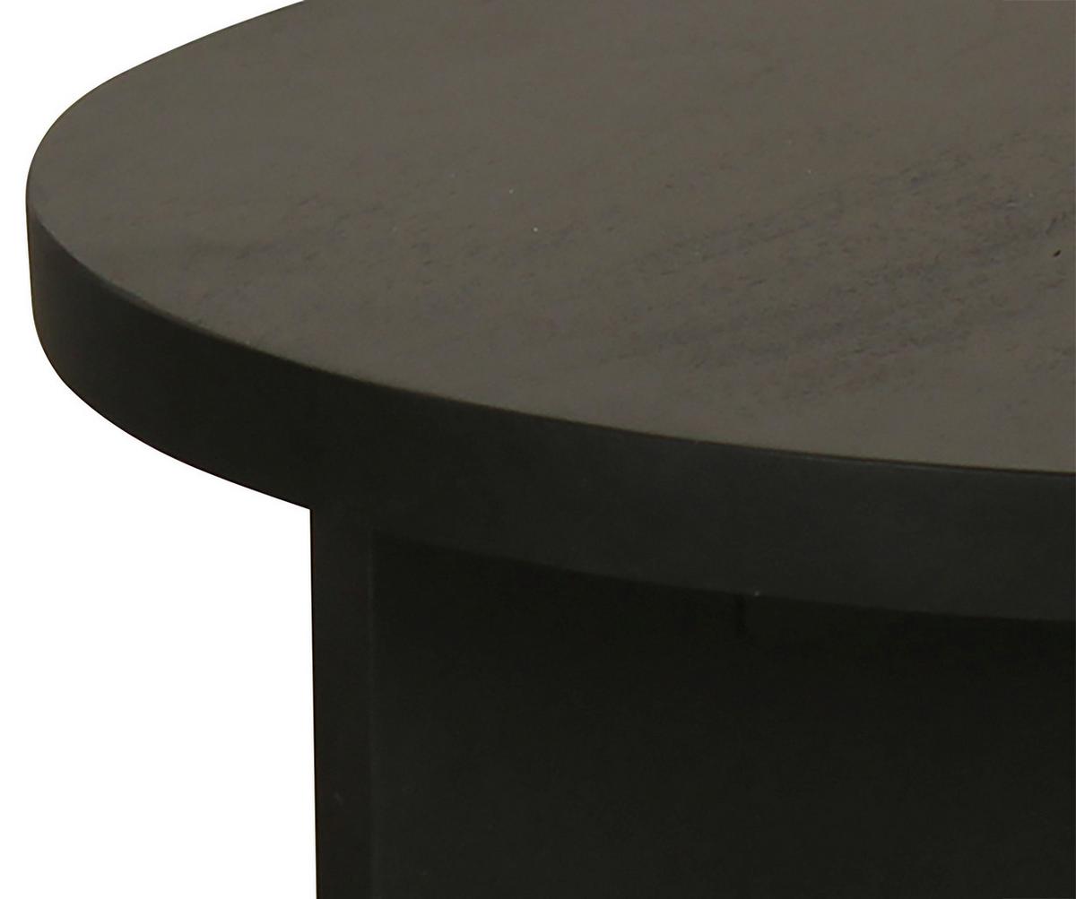 Couchtisch Round Schwarz D: 40/60 Cm - Schwarz, Design, Holz (40/60/30/41/40/60cm) - MID.YOU