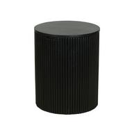 Beistelltisch Owen Schwarz D: 40 cm - Schwarz, Design, Holz (40/50/40cm) - MID.YOU