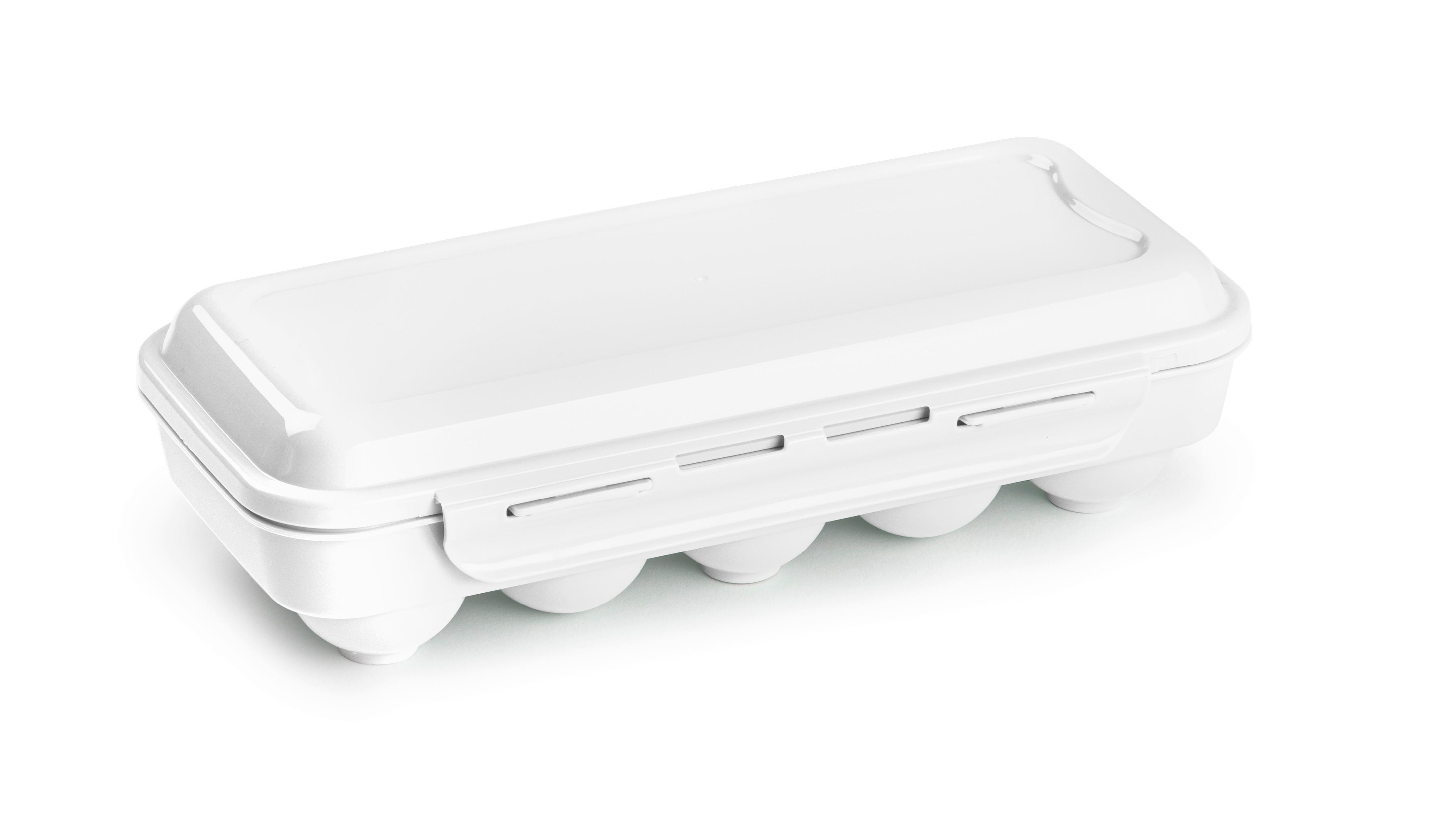 Aufbewahrungsbox Eierbox - Weiß, Basics, Kunststoff (27/12,5/7cm)