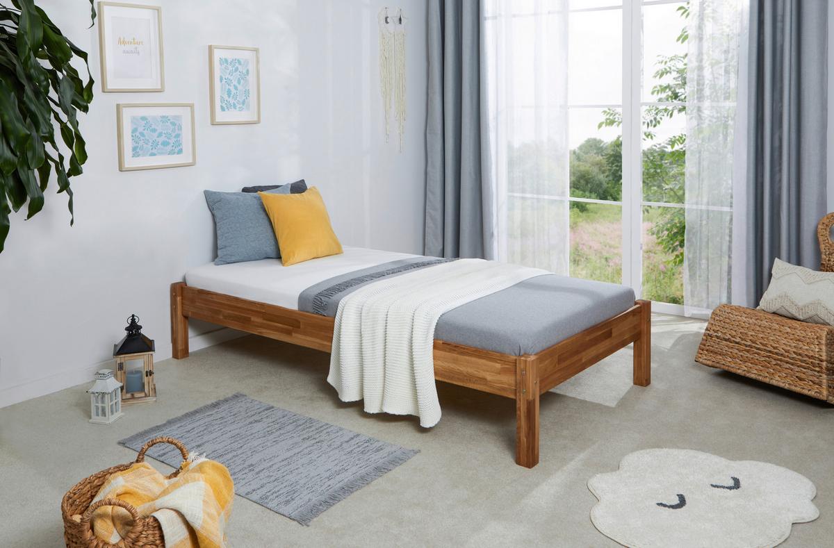 Futonbett Dora - Naturfarben, MODERN, Holz (140/200cm) - MID.YOU
