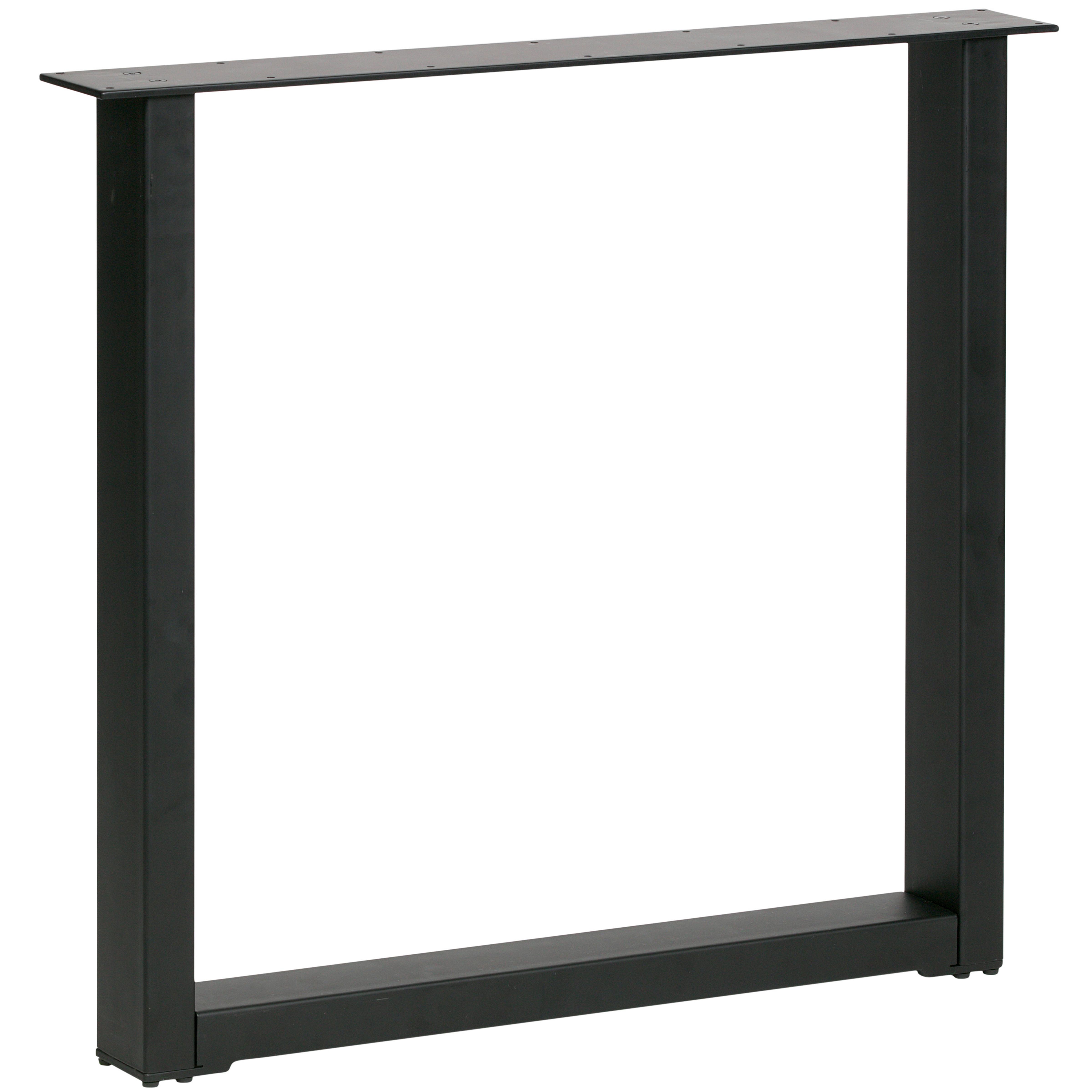 TISCHGESTELL Tablo Schwarz B: 79cm - Schwarz, MODERN, Metall (79/72/10cm) - Livetastic