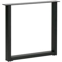 TISCHGESTELL Tablo Schwarz B: 79cm - Schwarz, MODERN, Metall (79/72/10cm) - Livetastic