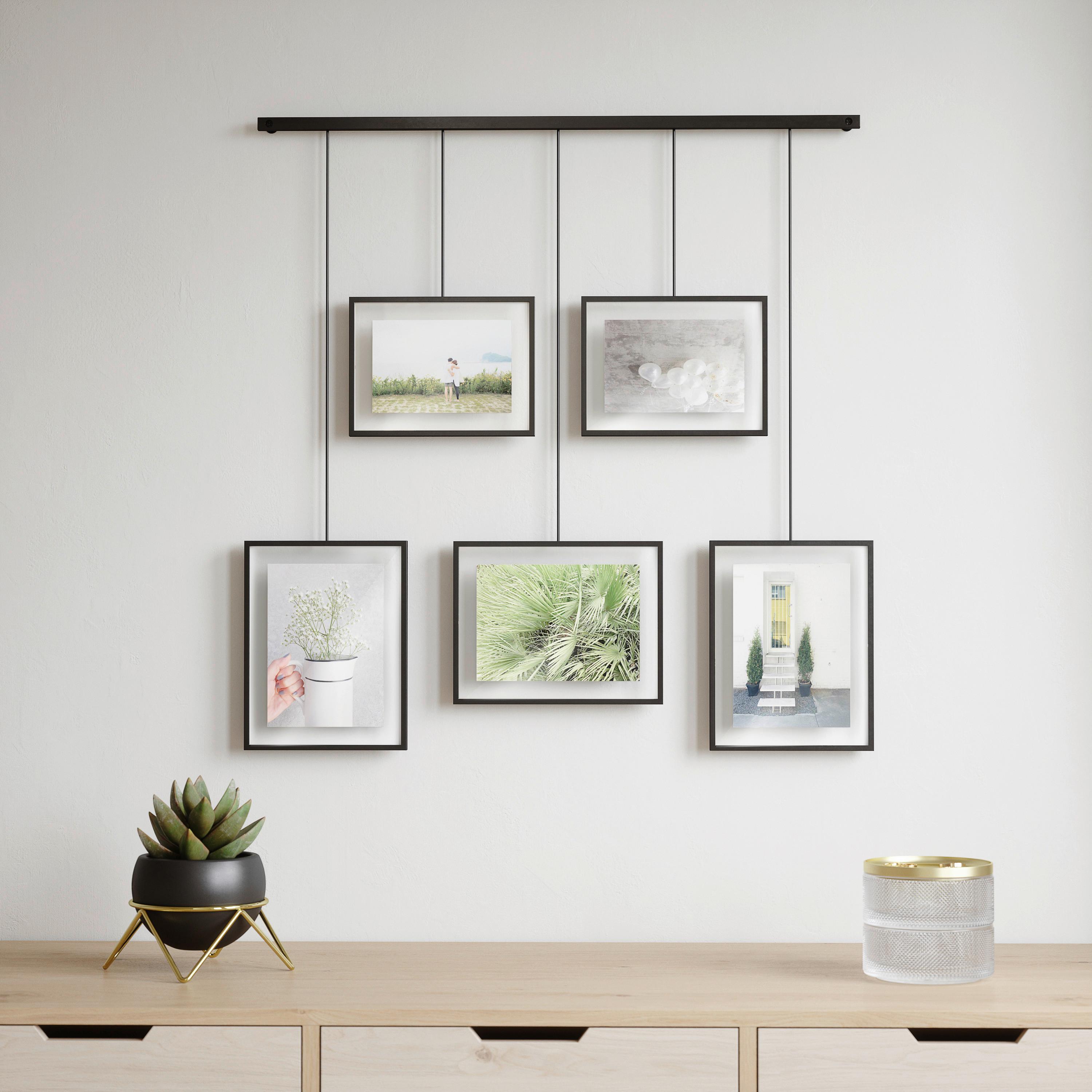 Collagen-bilderrahmen Schwarz B: 79,4 Cm - Schwarz, Design, Glas/Metall (79,4/3,18/69,5cm) - Umbra