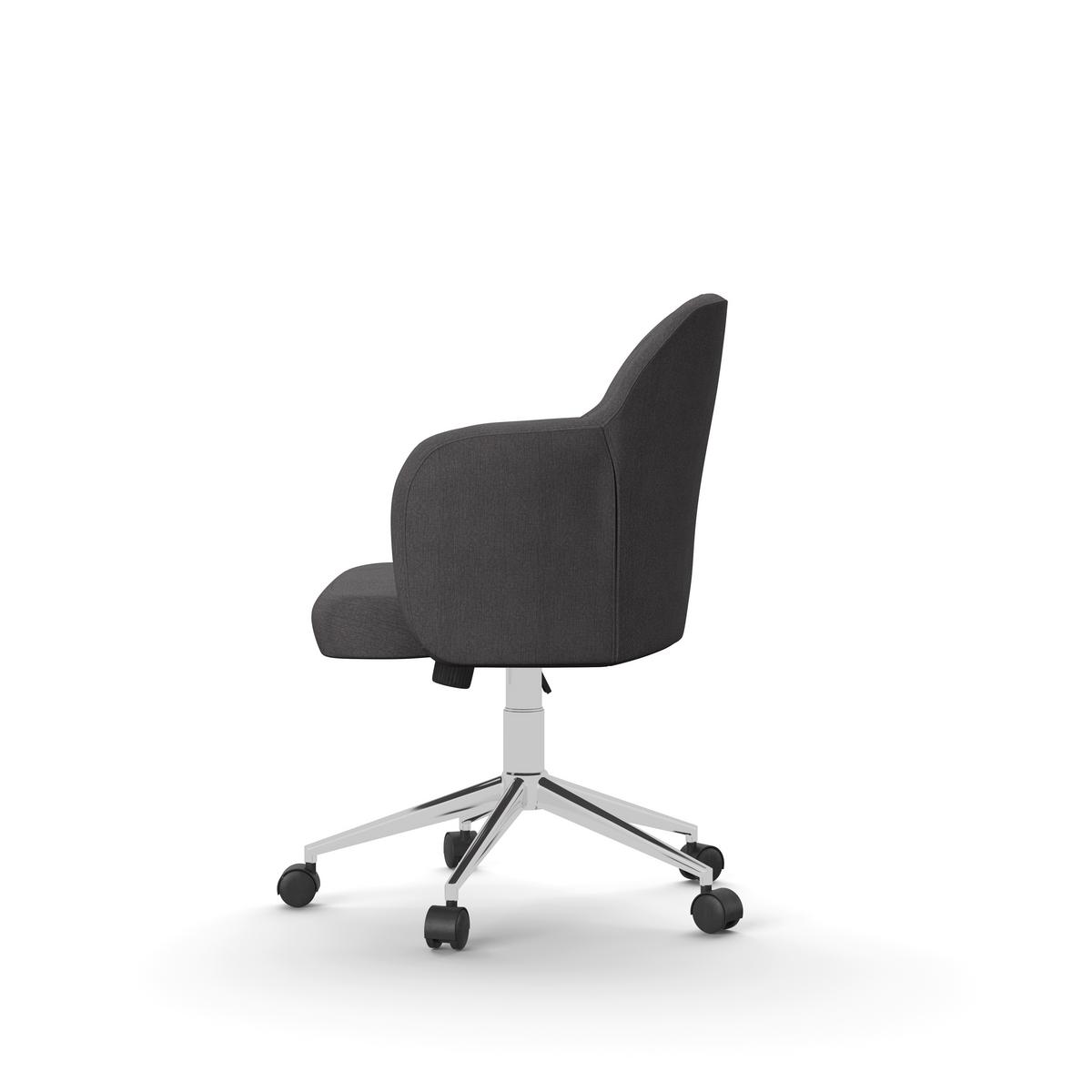 Drehstuhl Washington Grau B: 66 cm - Silberfarben/Grau, Design, Holzwerkstoff/Textil (66/99/57cm) - MID.YOU