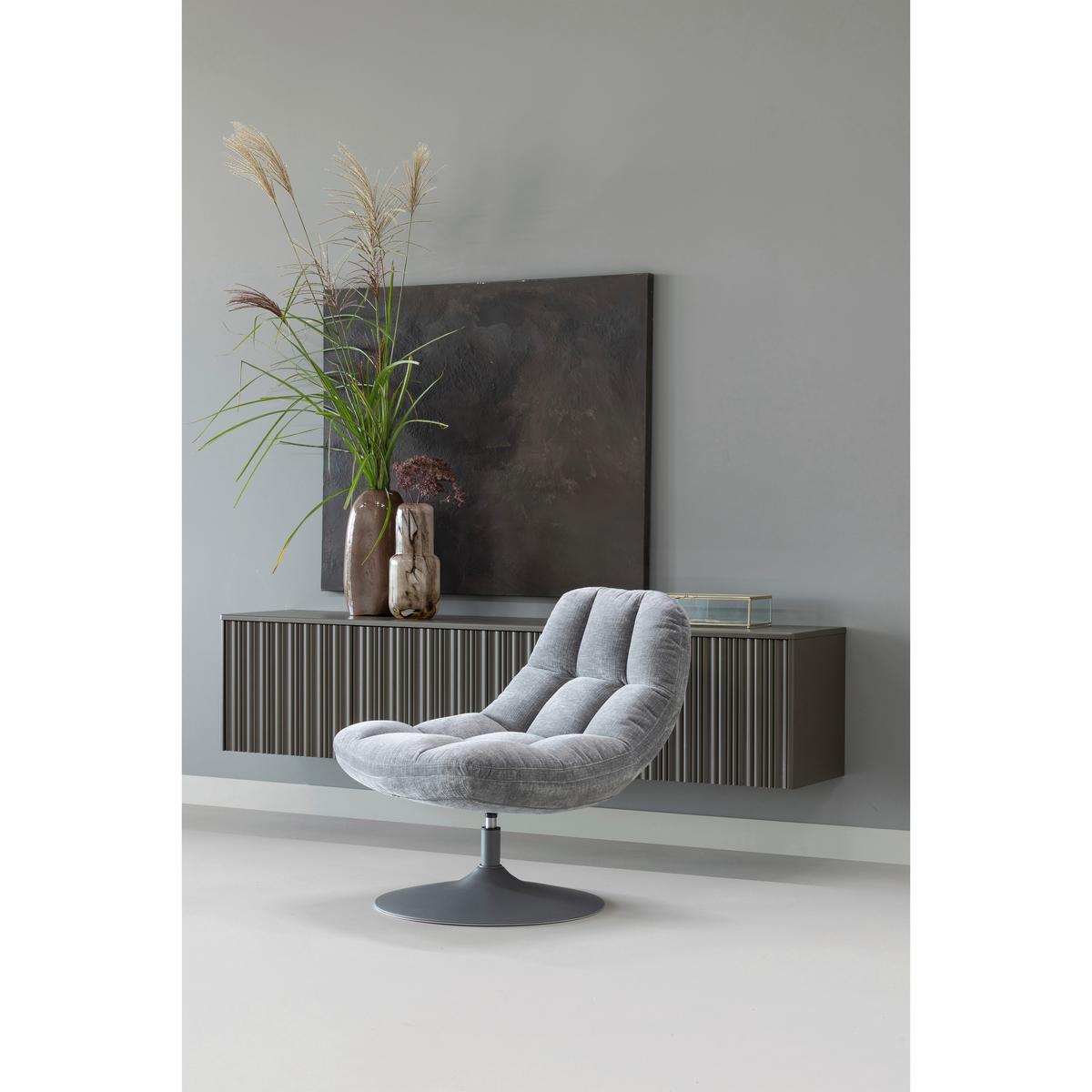 Sessel Elvi Hellgrau B: 73cm - Hellgrau/Grau, Design, Textil (73/81/84cm) - Livetastic