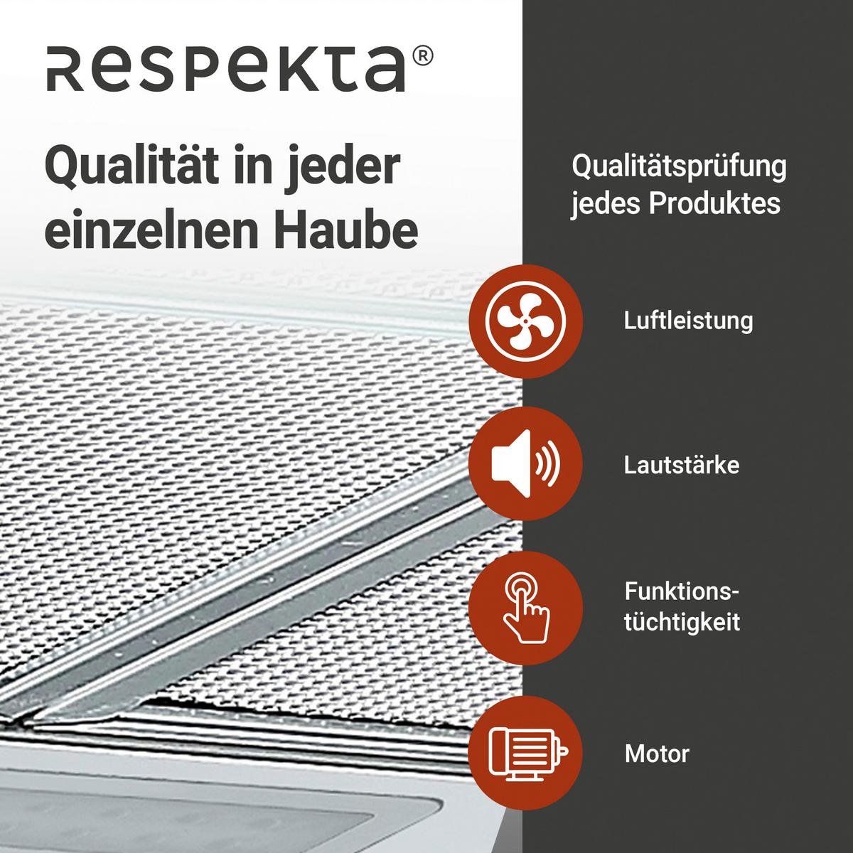Dusntabzugshaube Respekta Schwarz/Edelstahl B: 60 cm Led - Edelstahlfarben/Schwarz, Trend, Glas/Metall (60/13/50,3cm) - Respekta