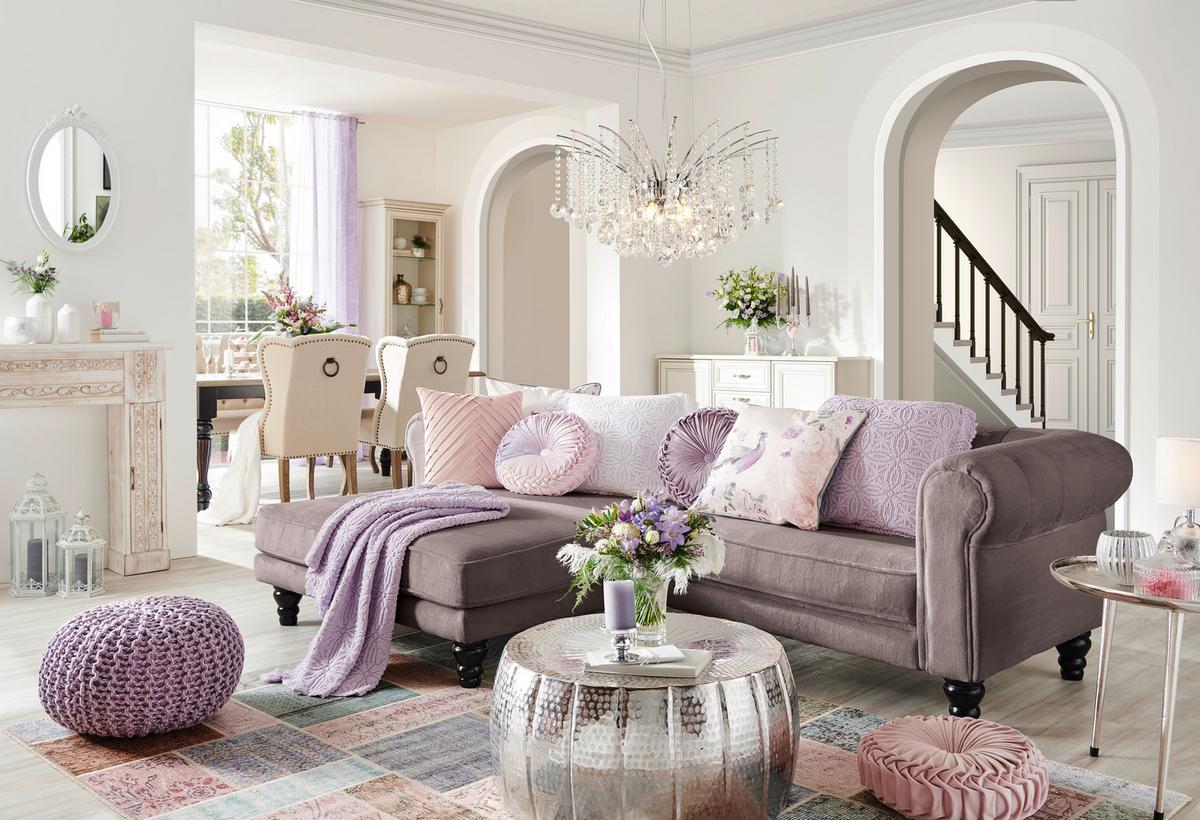 Ecksofa Jonte Schlammfarben S: 160x260 cm - Schlammfarben/Dunkelbraun, Design, Textil (160/260cm) - MID.YOU