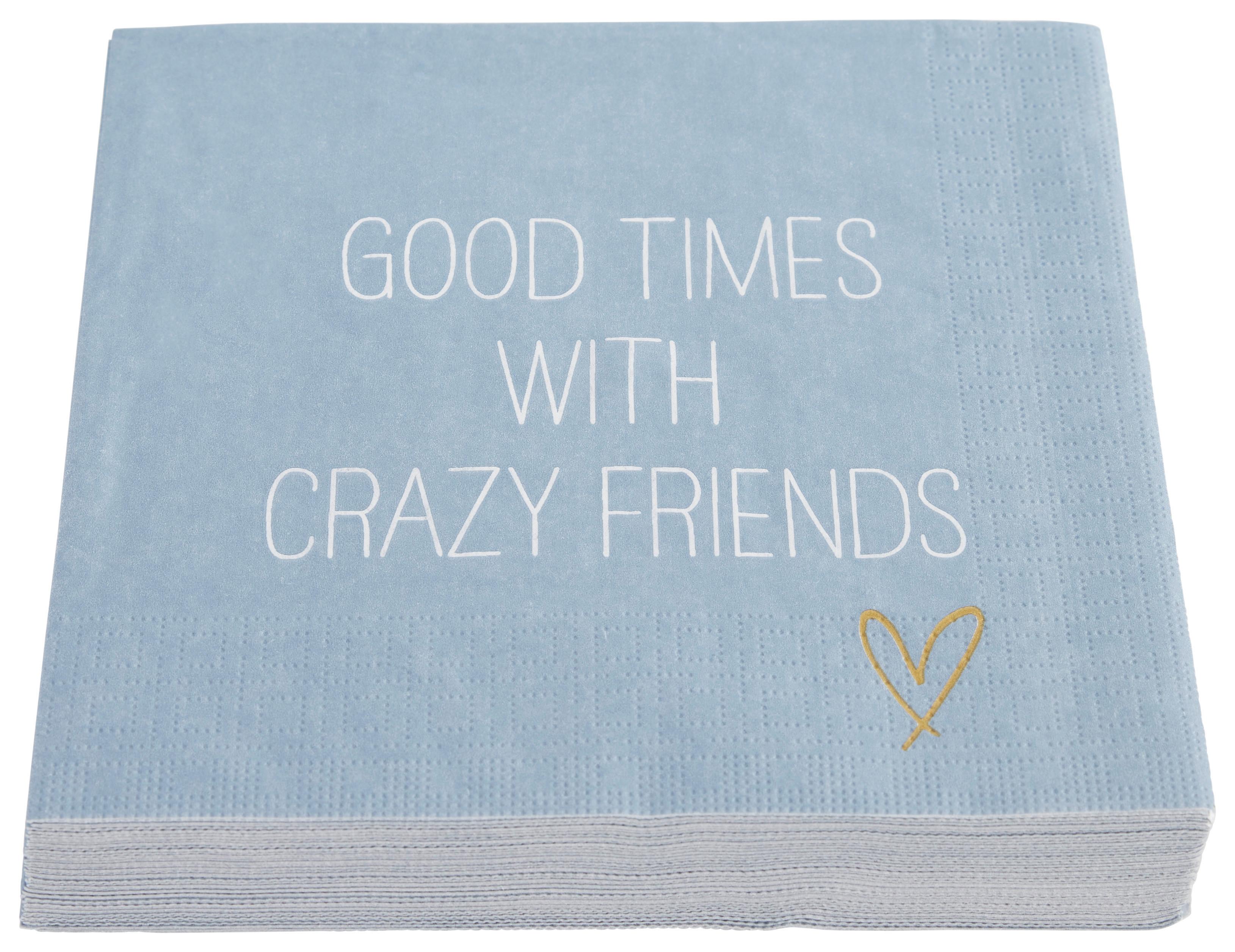 UBROUSEK KAI - bílá/modrá, papír (33/33cm)