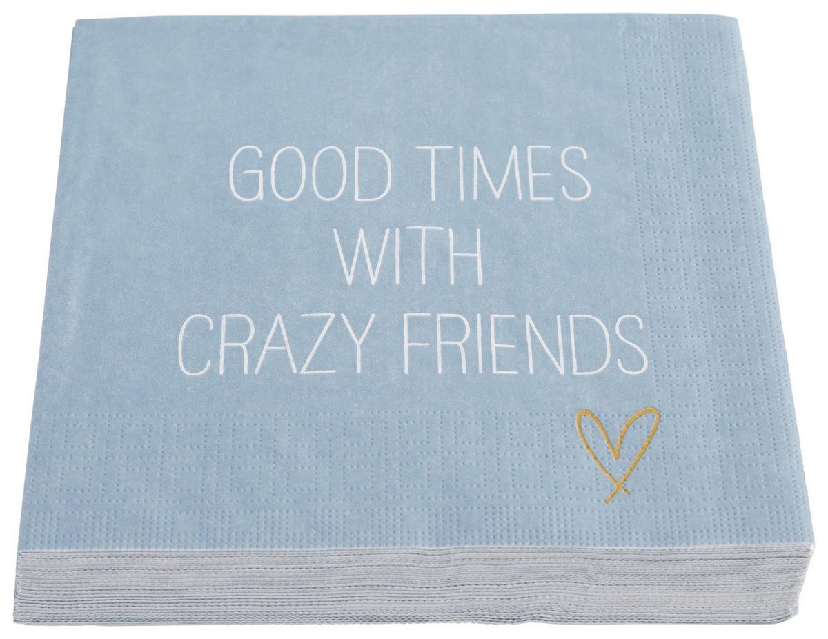 UBROUSEK KAI - bílá/modrá, papír (33/33cm)