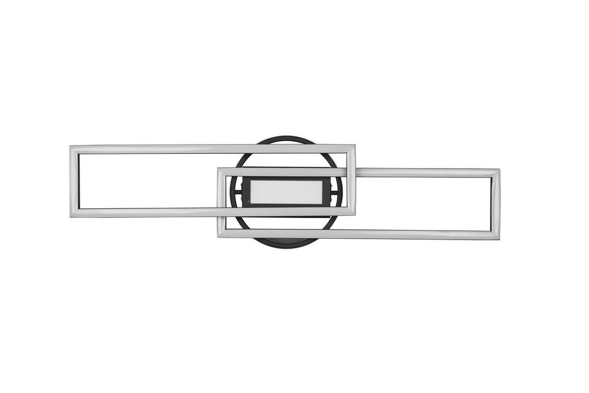 LED-Deckenleuchte R67183132 Twister - Schwarz, Basics, Metall (90,5/24,5/8,5cm)