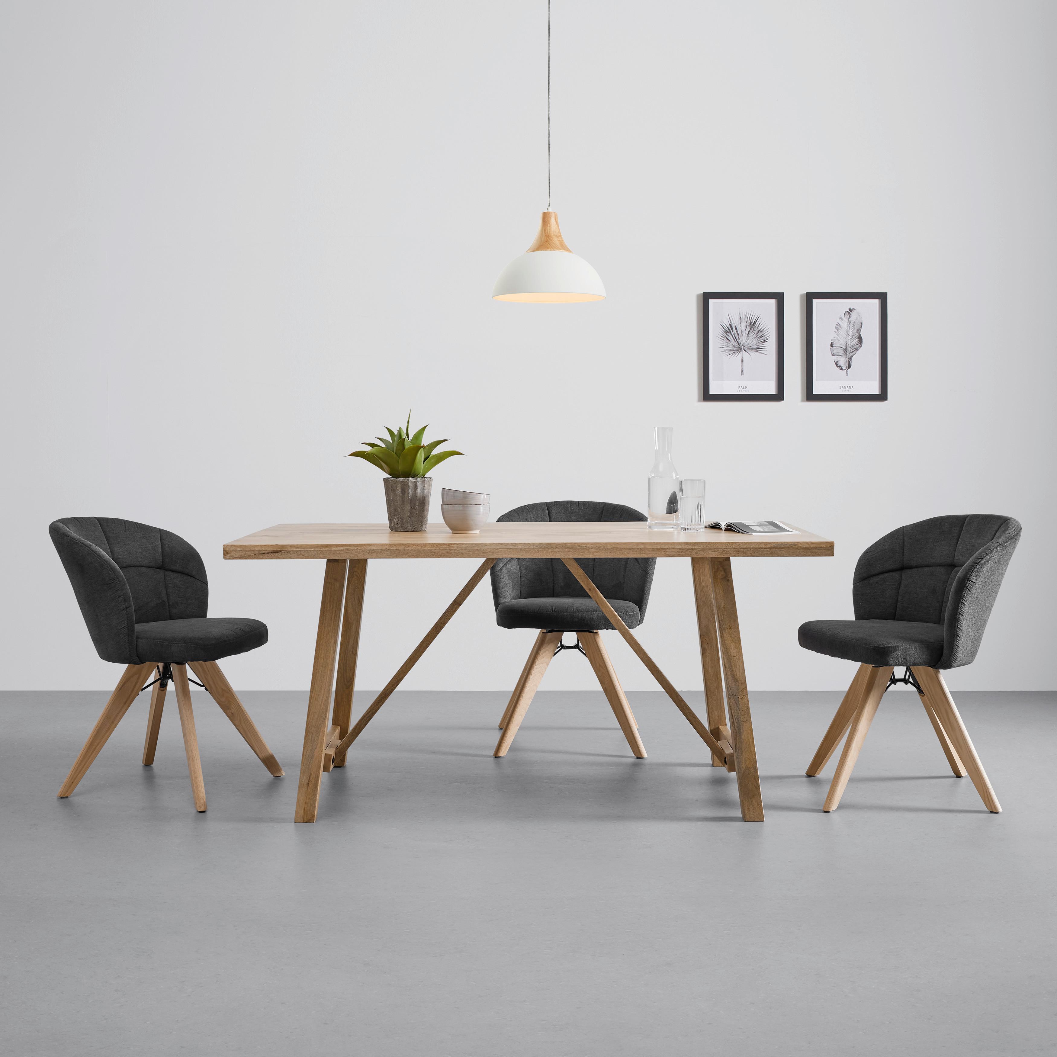 Jedálenský stôl z pravého mangového dreva š: 160cm - svetlohnedá, Trend, drevo (160/90/76cm) - Livetastic
