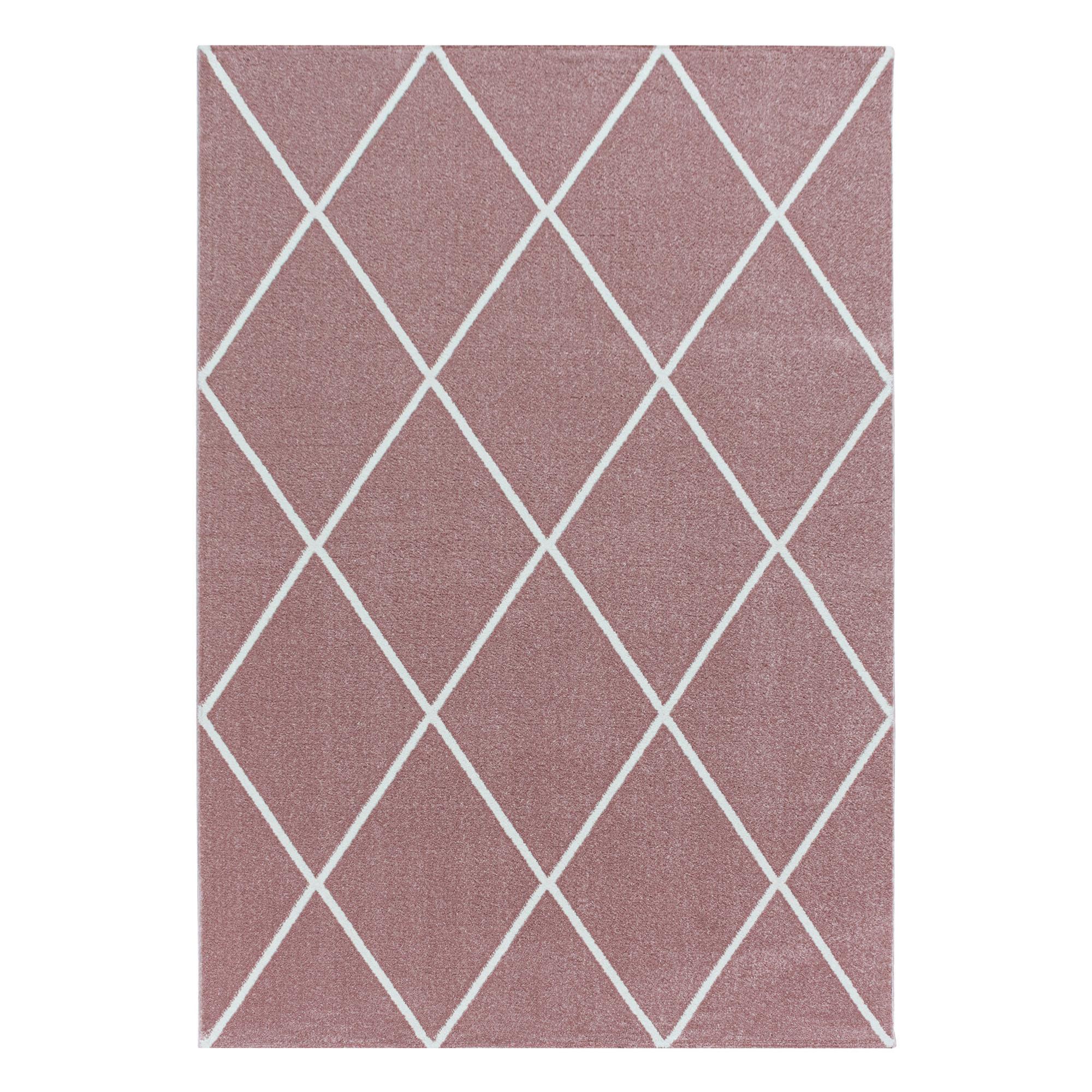 Hochflor Teppich Rosa Rio 80x150 cm - Rosa, Basics, Textil (80/150cm)