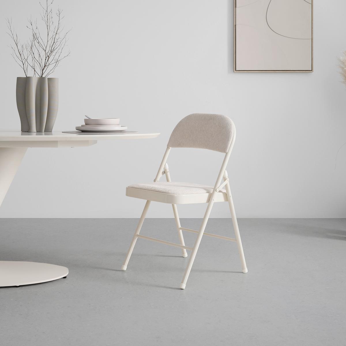 SKLADACIE KRESLO WALTER - béžová, Modern, kov/textil (47/79/47cm) - Mömax