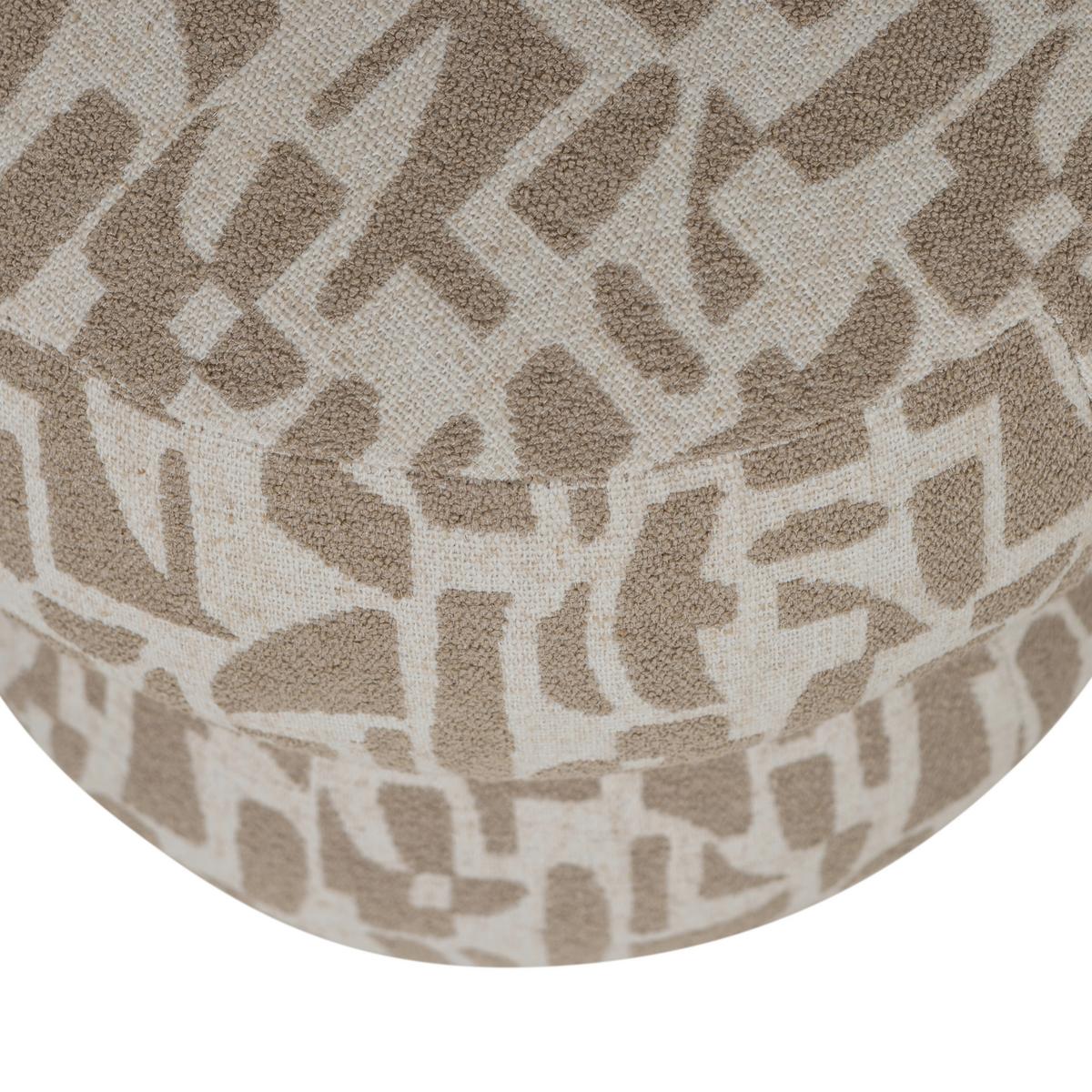 POUF Anic Sandfarben B: 43cm - Sandfarben, Design, Textil (43/40/43cm) - Livetastic