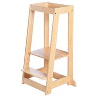 Lernturm Aus Holz Bambus Mitwachsend - Basics, Holz (54/88/43.5cm) - Roba