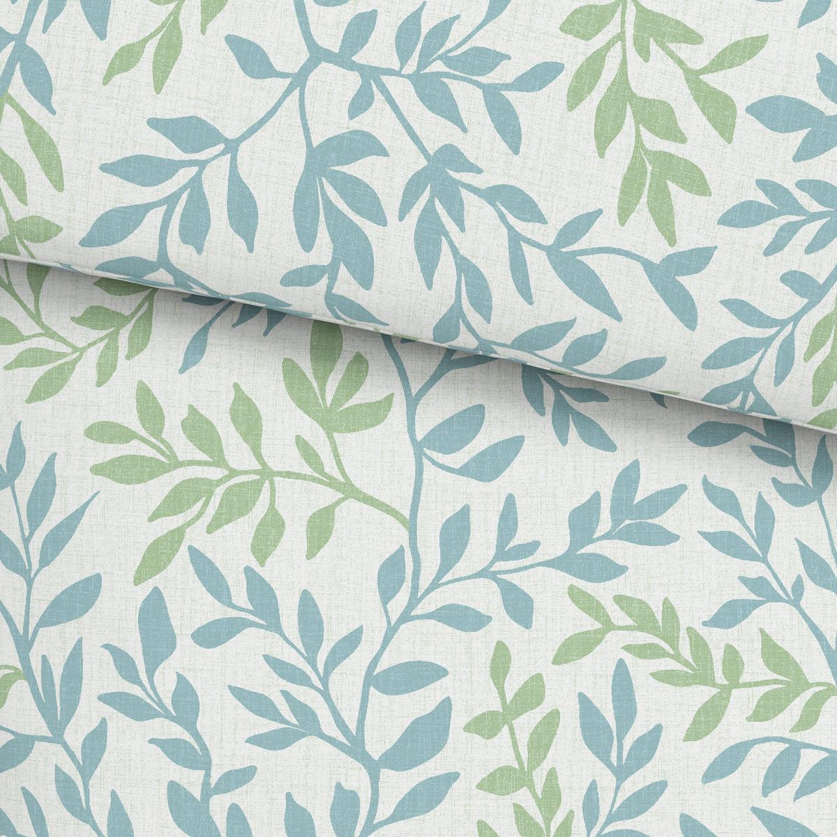 POVLEČENÍ Siglinde, 140/200cm - zelená/světle modrá, Konvenční, textil (140/200cm) - Modern Living