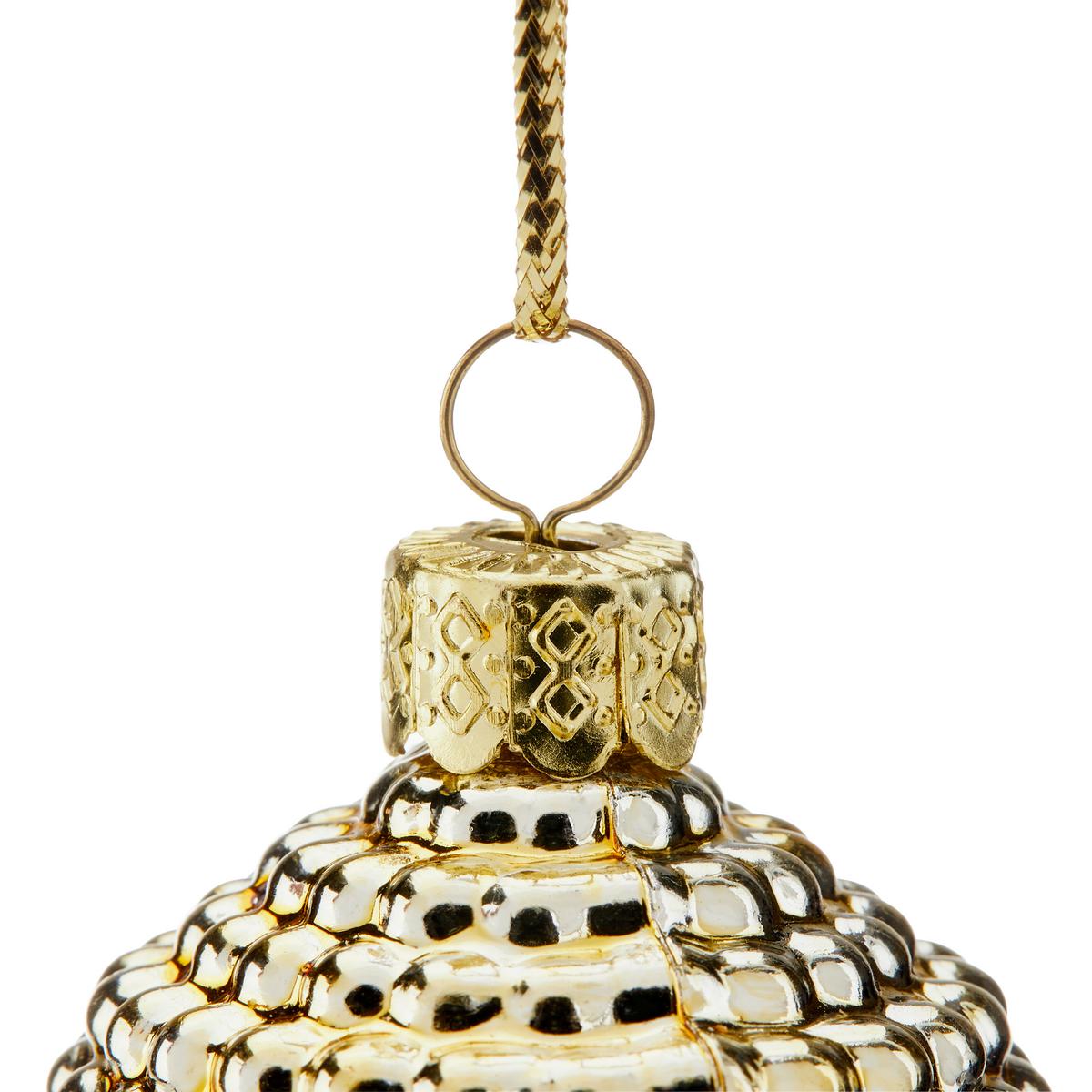 Karácsonyfadísz Eichel - magenta/piros, Basics, műanyag (5cm) - Ondega