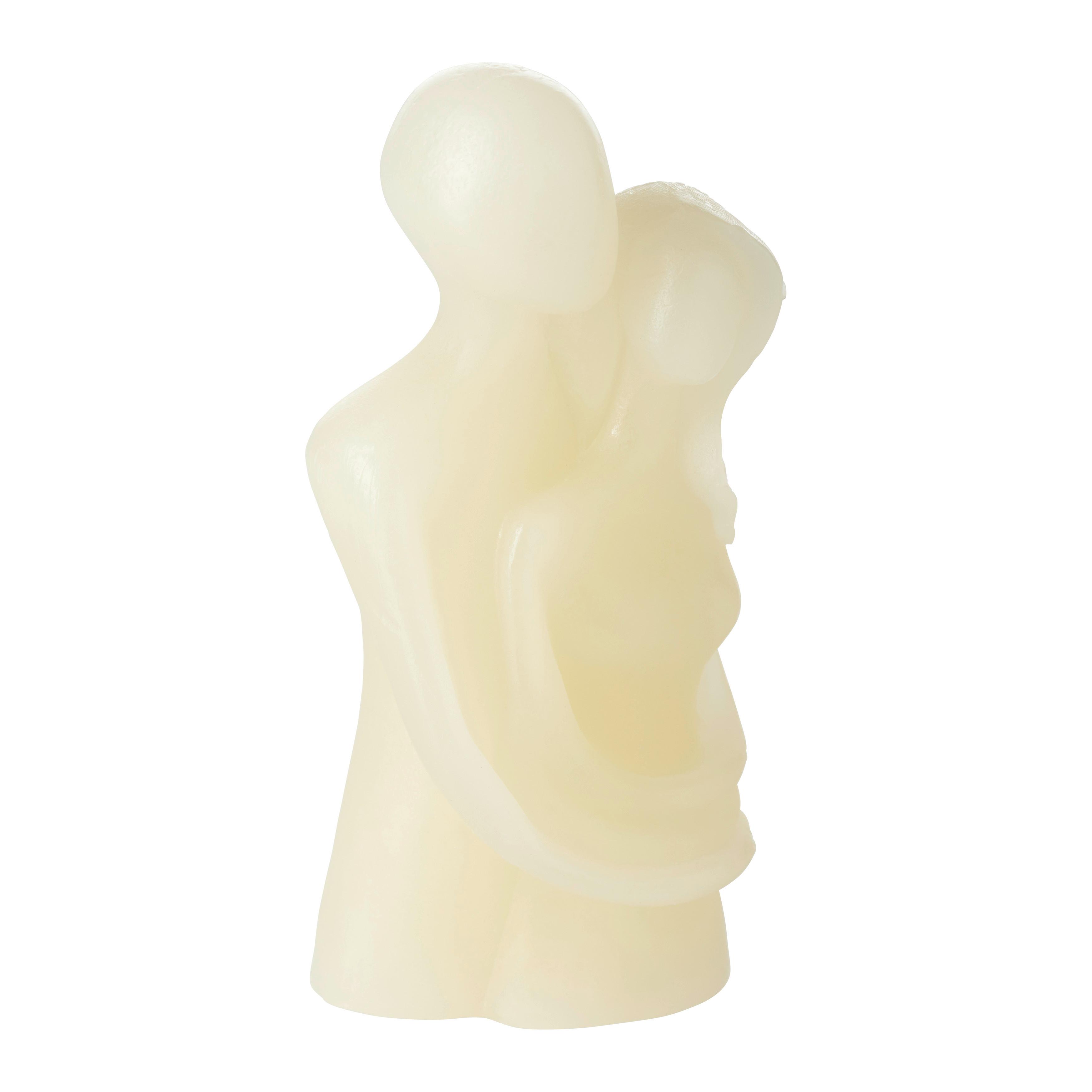 Svíčka Couple, V: 11cm - bílá, Basics, přírodní materiály (5/11/4cm) - Modern Living