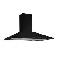 Dunstabzugshaube Respekta Karena Schwarz B:90cm - Schwarz, Basics, Metall (90/58-96/47,5cm) - Respekta