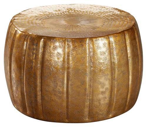 Couchtisch Rund Orientalisch Jamal, Goldfarben