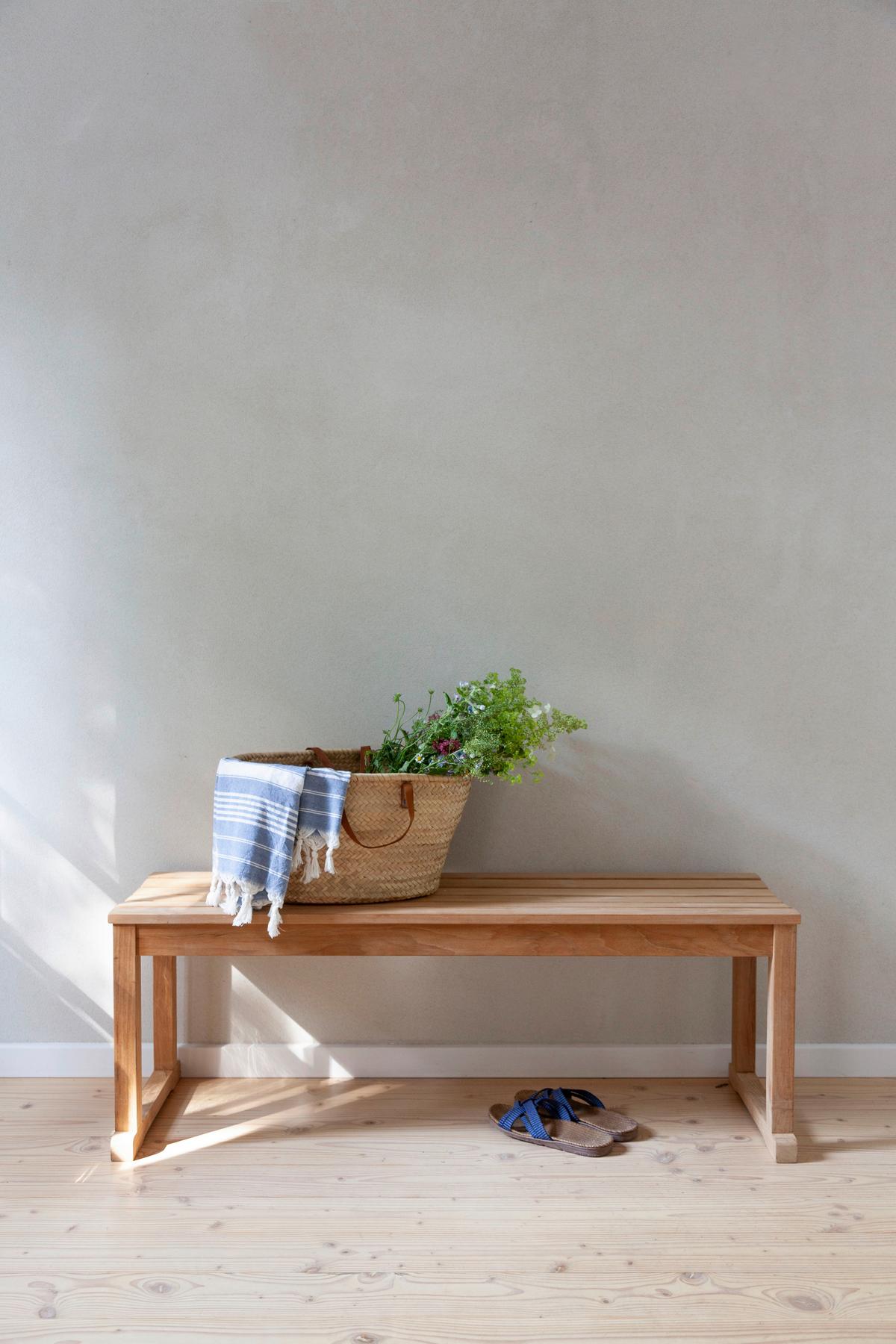 Sitzbank Vega - Teakfarben, KONVENTIONELL, Holz (150/43/40cm) - MID.YOU