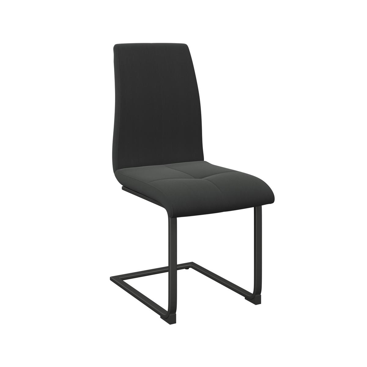 Schwingstuhl Tristan Webstoff anthrazit, B: 41cm - Anthrazit/Schwarz, MODERN, Holz/Textil (41/102/58cm) - James Wood