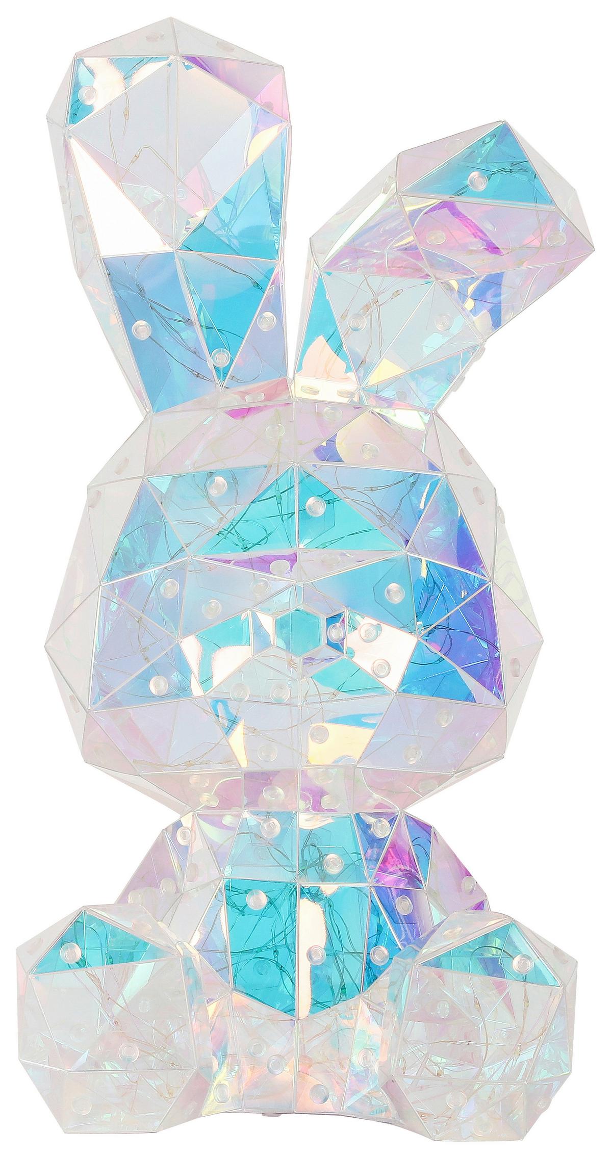 Led-dekoleuchte Bunny - Transparent, MODERN, Kunststoff (20/20/41cm) - BUNINO