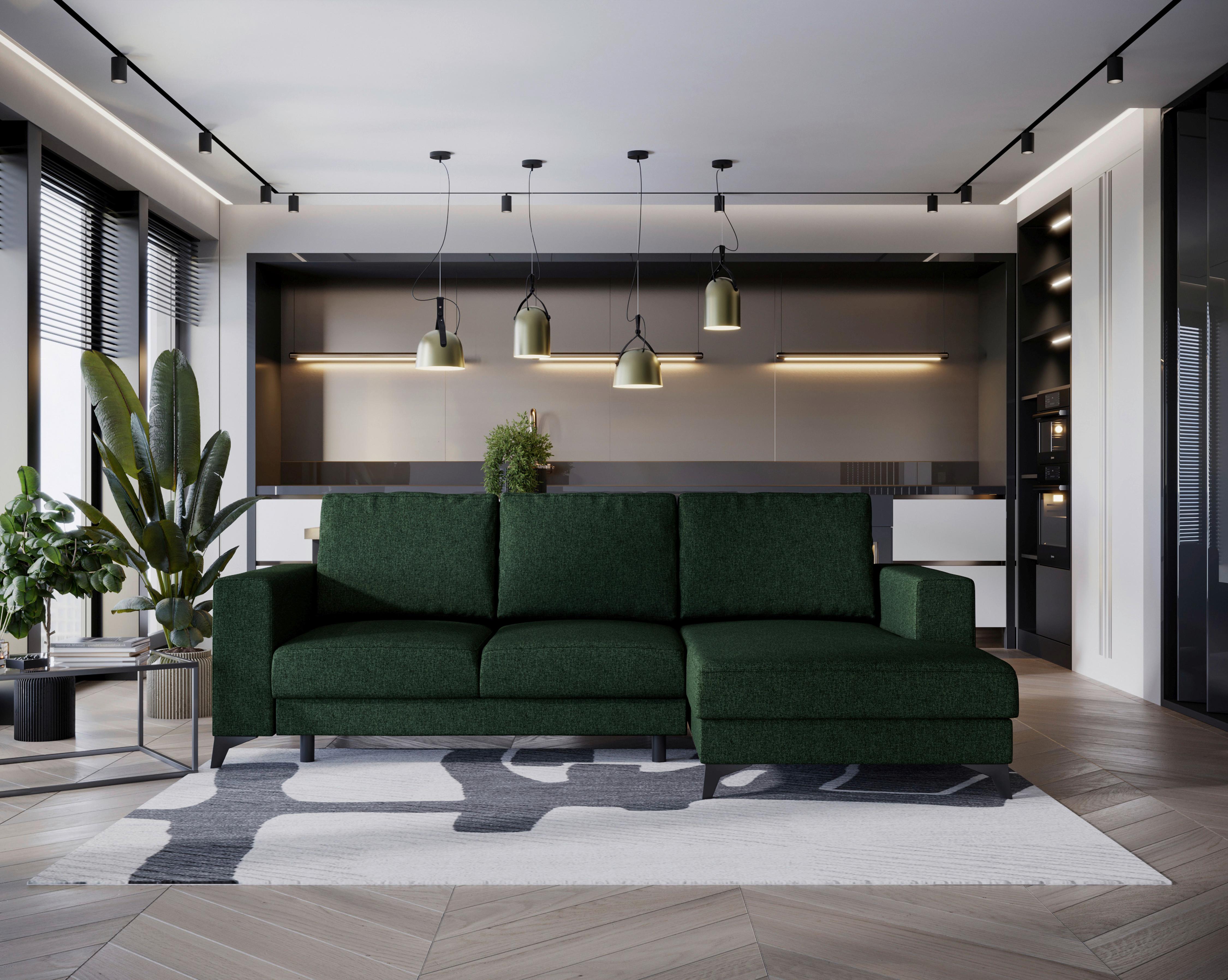 Harvey Grün S: 244x156 Cm - Schwarz/Grün, Design, Textil (244/156cm) - Livetastic