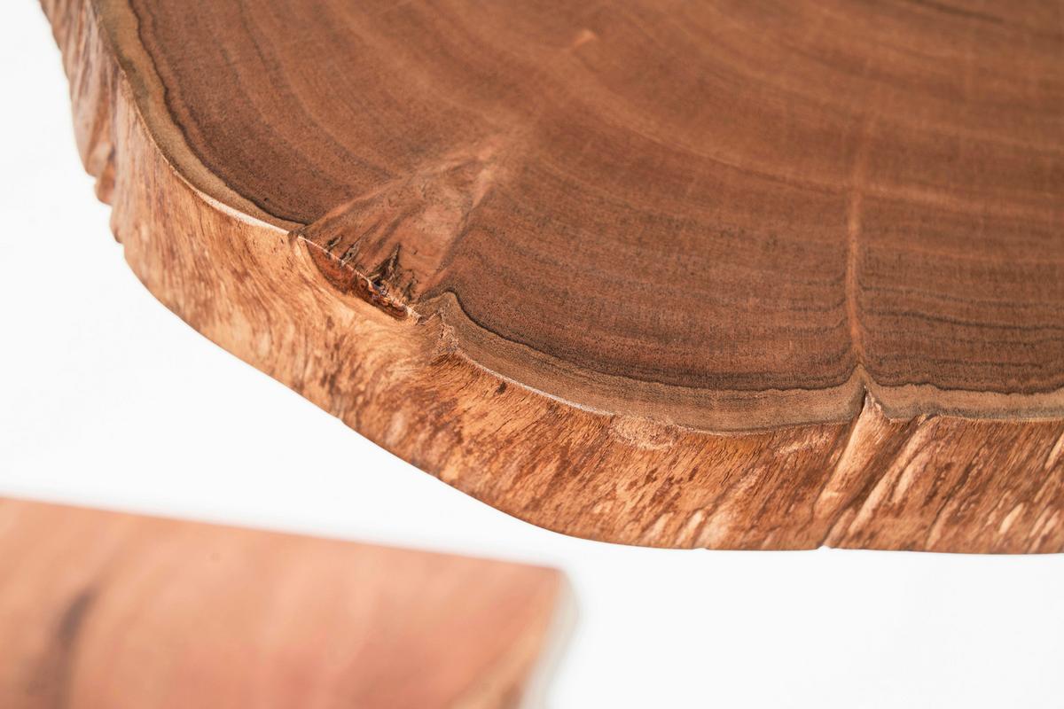 Wandregal Akazie Massiv, B: 49,5 cm - Akaziefarben, Natur, Holz (49,5/4/26cm) - MID.YOU