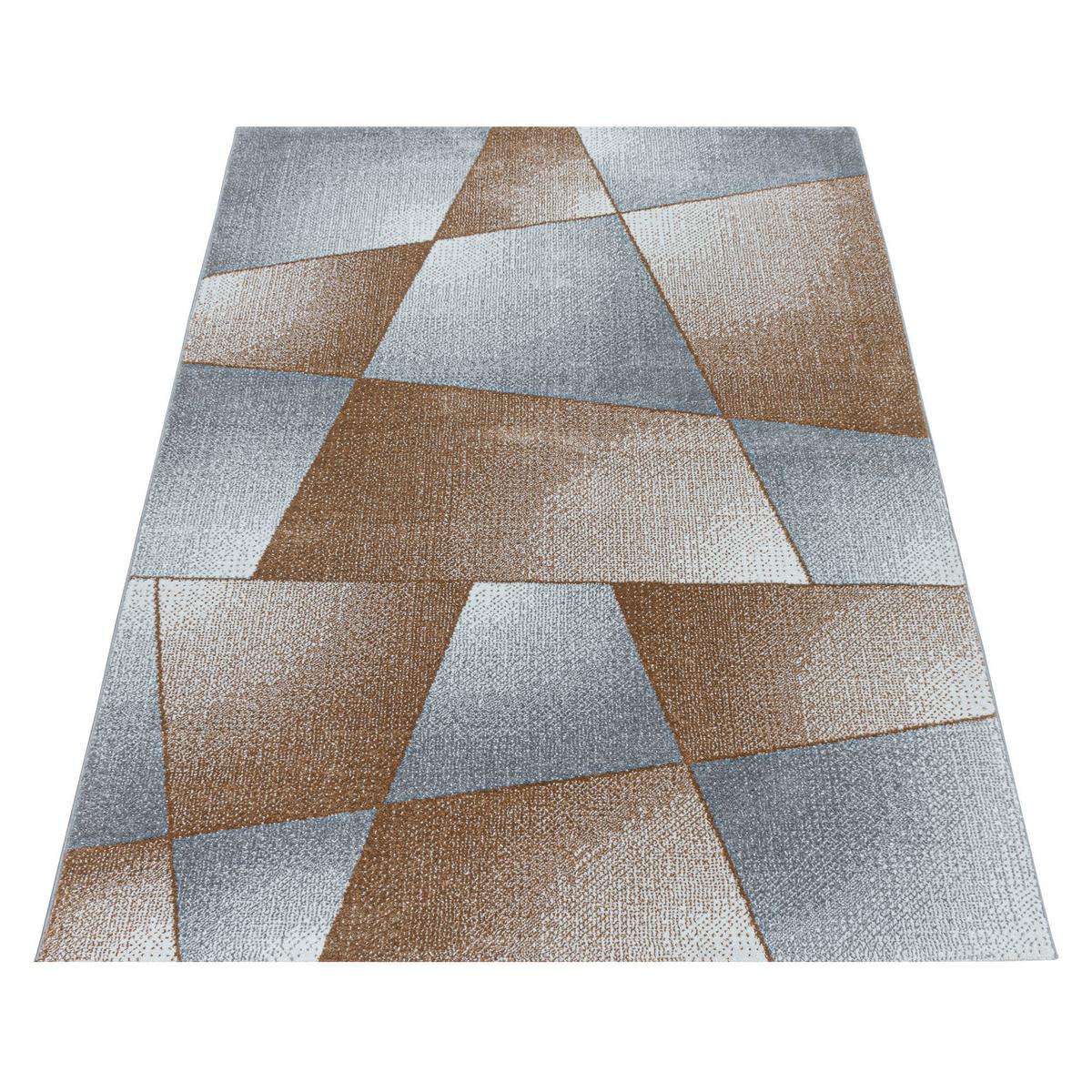 Hochflor Teppich Kupferfarben Abstrakt Rio 120x170 Cm - Kupferfarben, Basics, Textil (120/170cm)