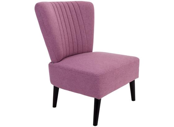 Stuhl Odense Rosa - Pink/Schwarz, MODERN, Holz/Textil (64/82/66cm) - Ombra Stuhl Odense Rosa - Pink/Schwarz, MODERN, Holz/Textil (64/82/66cm) - Ombra