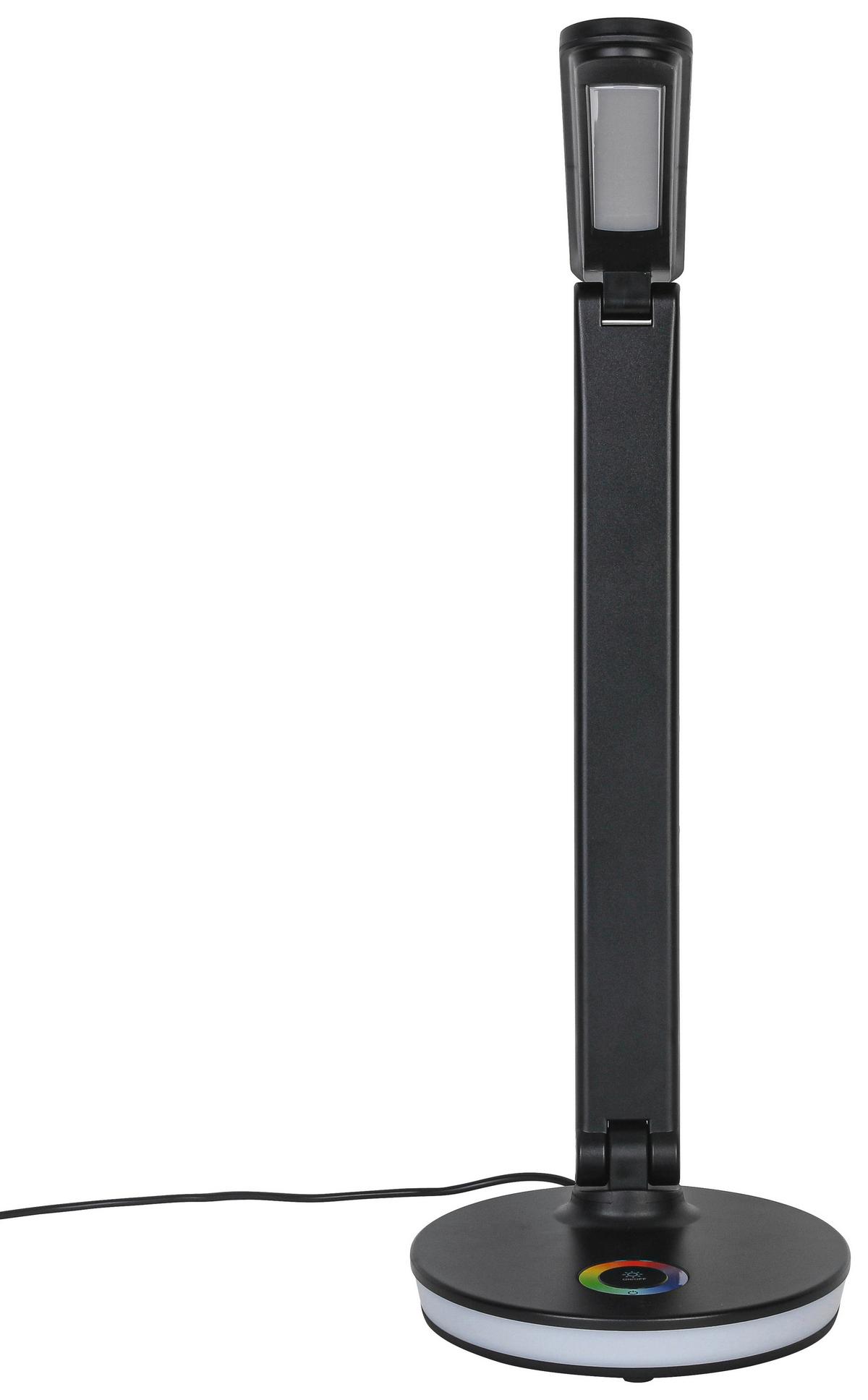 LED-Schreibtischleuchte Luana - Chromfarben/Anthrazit, MODERN, Kunststoff (33/16,5/40cm) - Luca Bessoni