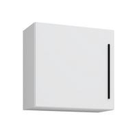 Závěsná skříňka Arila š: 50 cm, bílá - bílá/černá, Moderní, kov/kompozitní dřevo (50/50/30cm) - MID.YOU