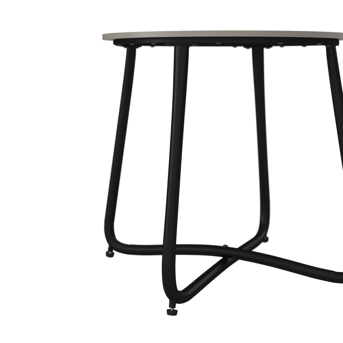 ZAHRADNÍ ODKLÁDACÍ STOLEK PINE - šedá/černá, Moderní, kov/plast (50/49,5/50cm) - Bessagi Garden