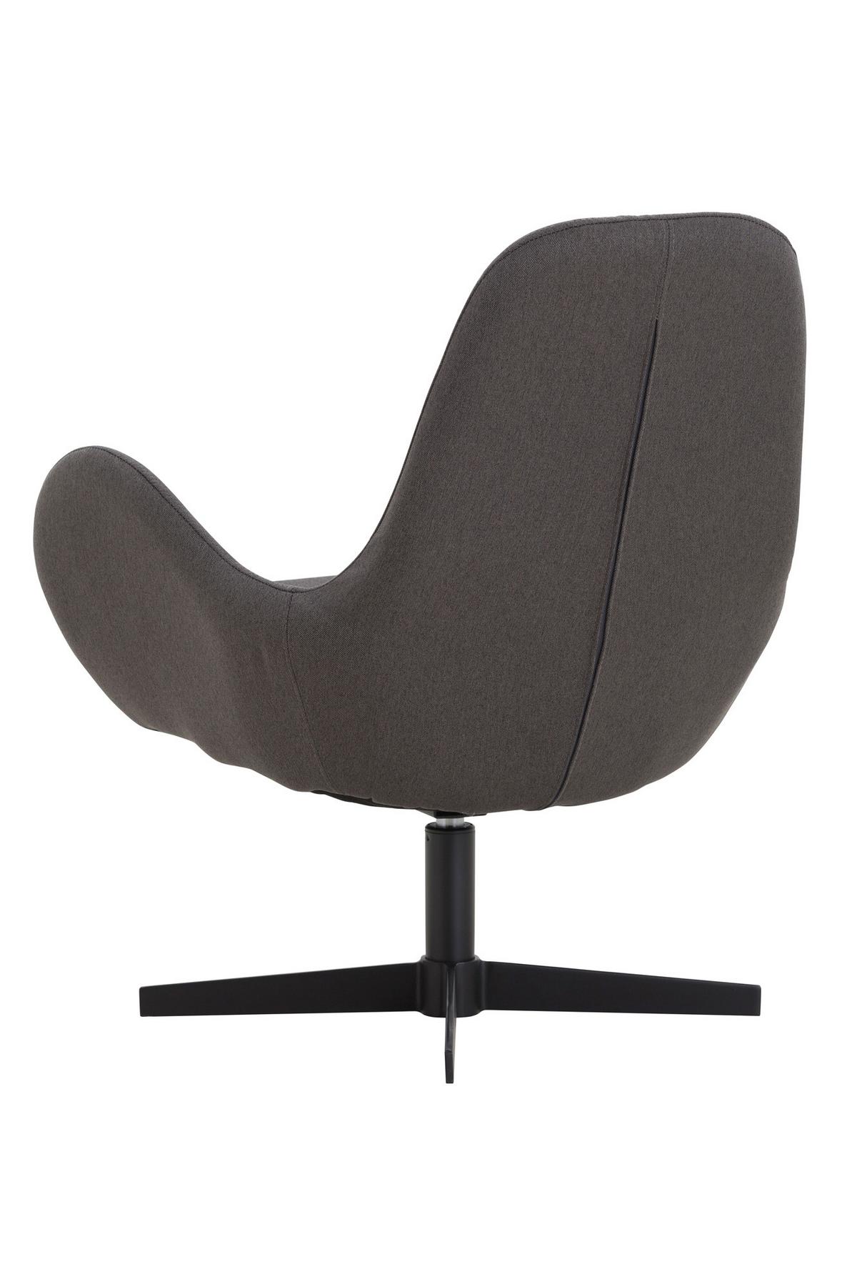 Sessel Dunkelgrau B: 68 Cm - Dunkelgrau/Schwarz, MODERN, Textil (68/77/57cm) - Livetastic