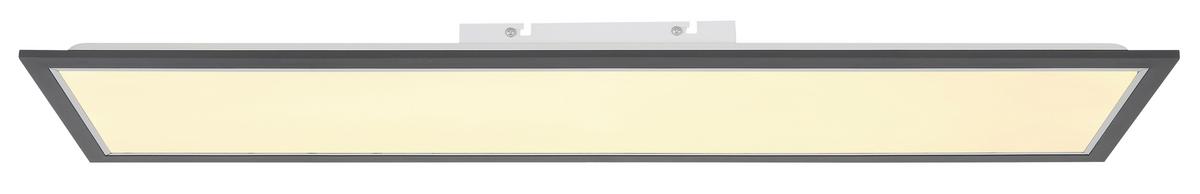 Led-deckenleuchte 41582d4 - Chromfarben/Anthrazit, Design, Kunststoff/Metall (100/25/6cm) - Globo