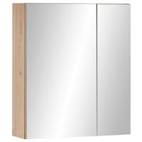 Spiegelschrank Austin 2-Türig Eiche Artisan Dekor - Eiche Artisan, MODERN, Glas/Holzwerkstoff (60/70/20cm) - MID.YOU