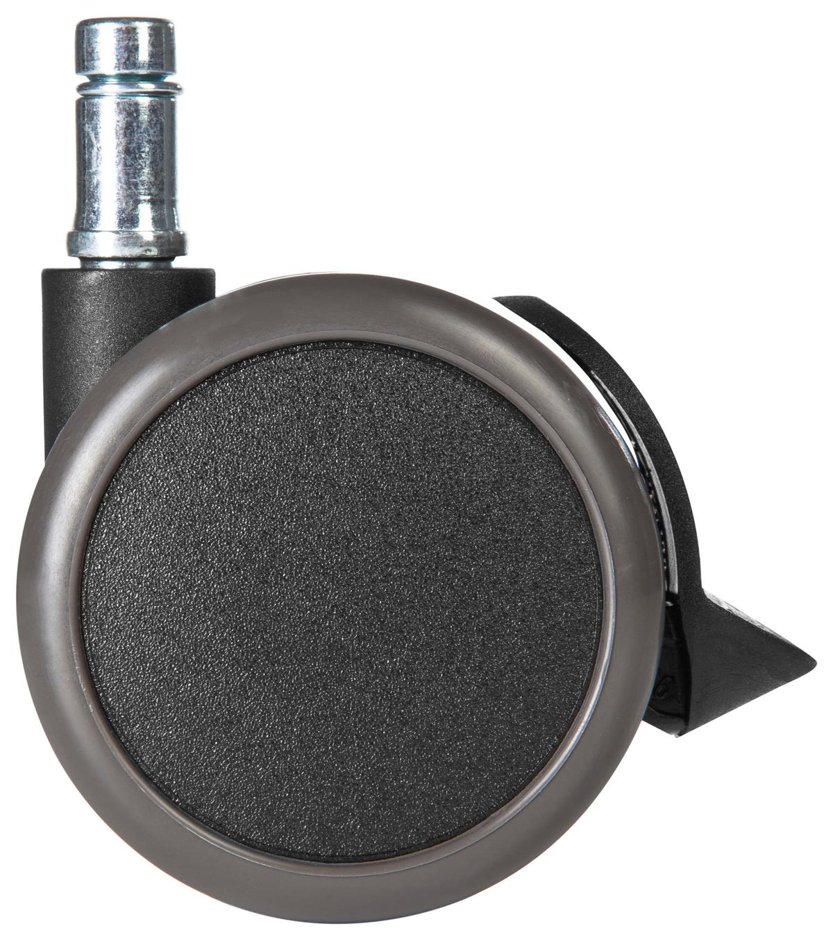 Bürostuhlrollen Rolo Stop Schwarz Ø 6,5 cm 5er-Set - Schwarz, Basics, Kunststoff/Metall (5/7/6,5cm) - MID.YOU