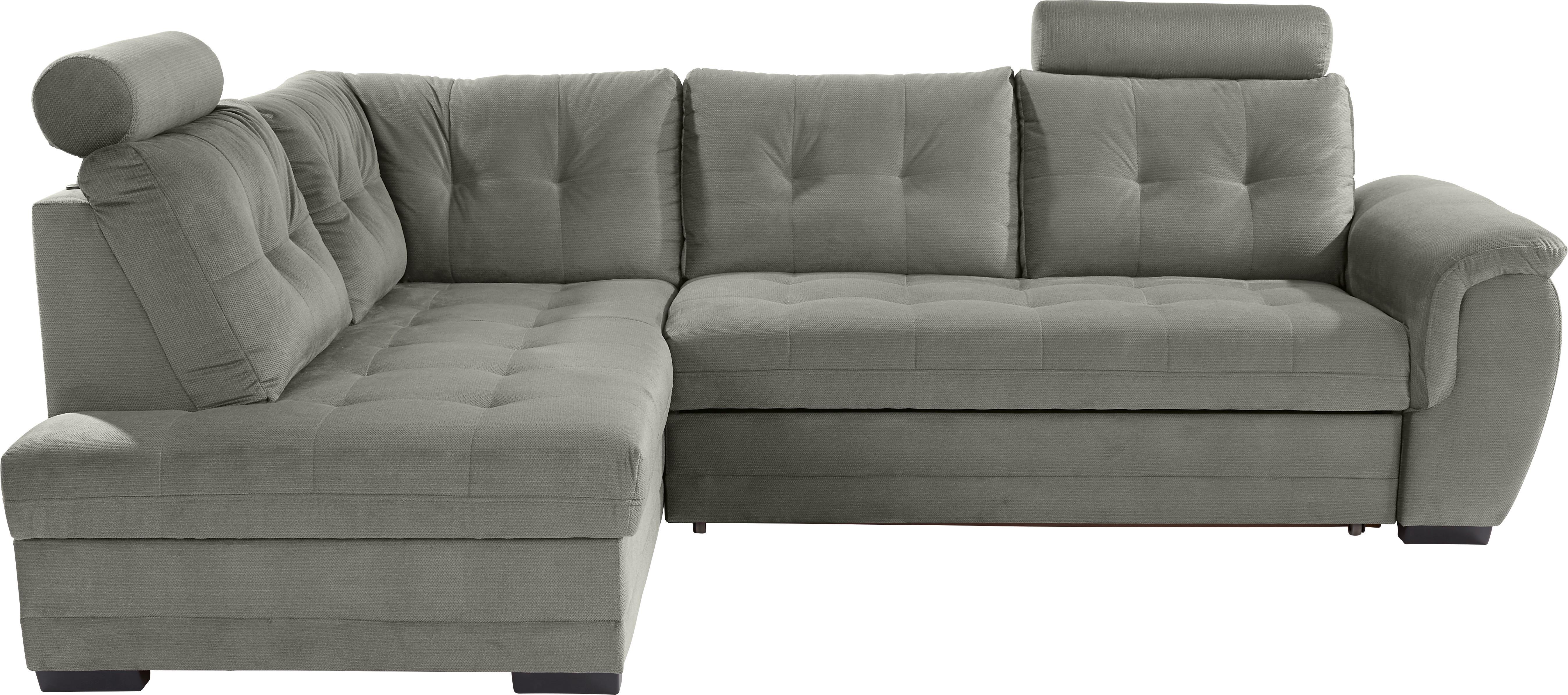 Ecksofa mit Schlaffunktion + Bettkasten Falco, Mikrofaser