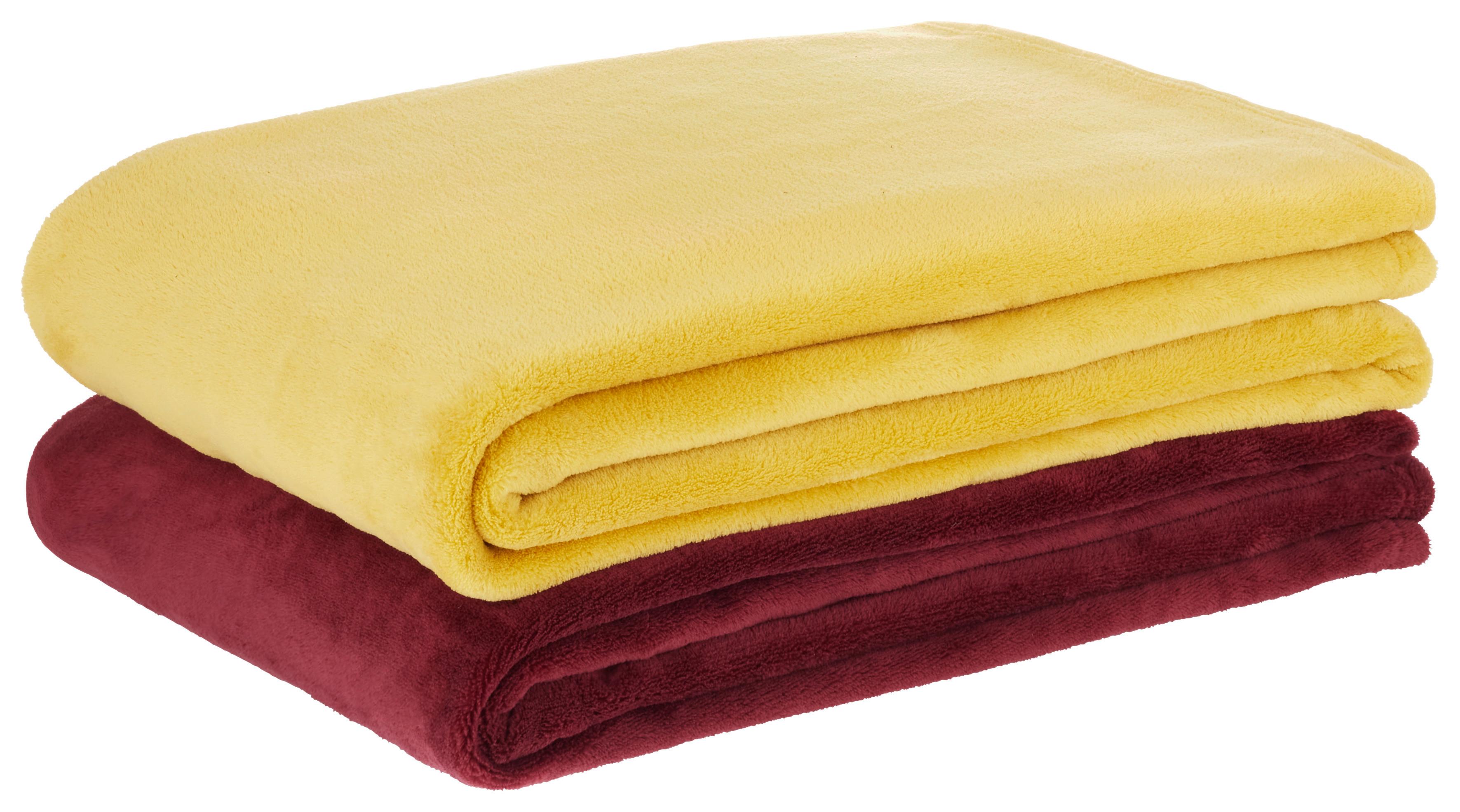 Mäkká Deka Kuschelix, 140/200cm, Žltá - žltá, textil (140/200cm) - Modern Living