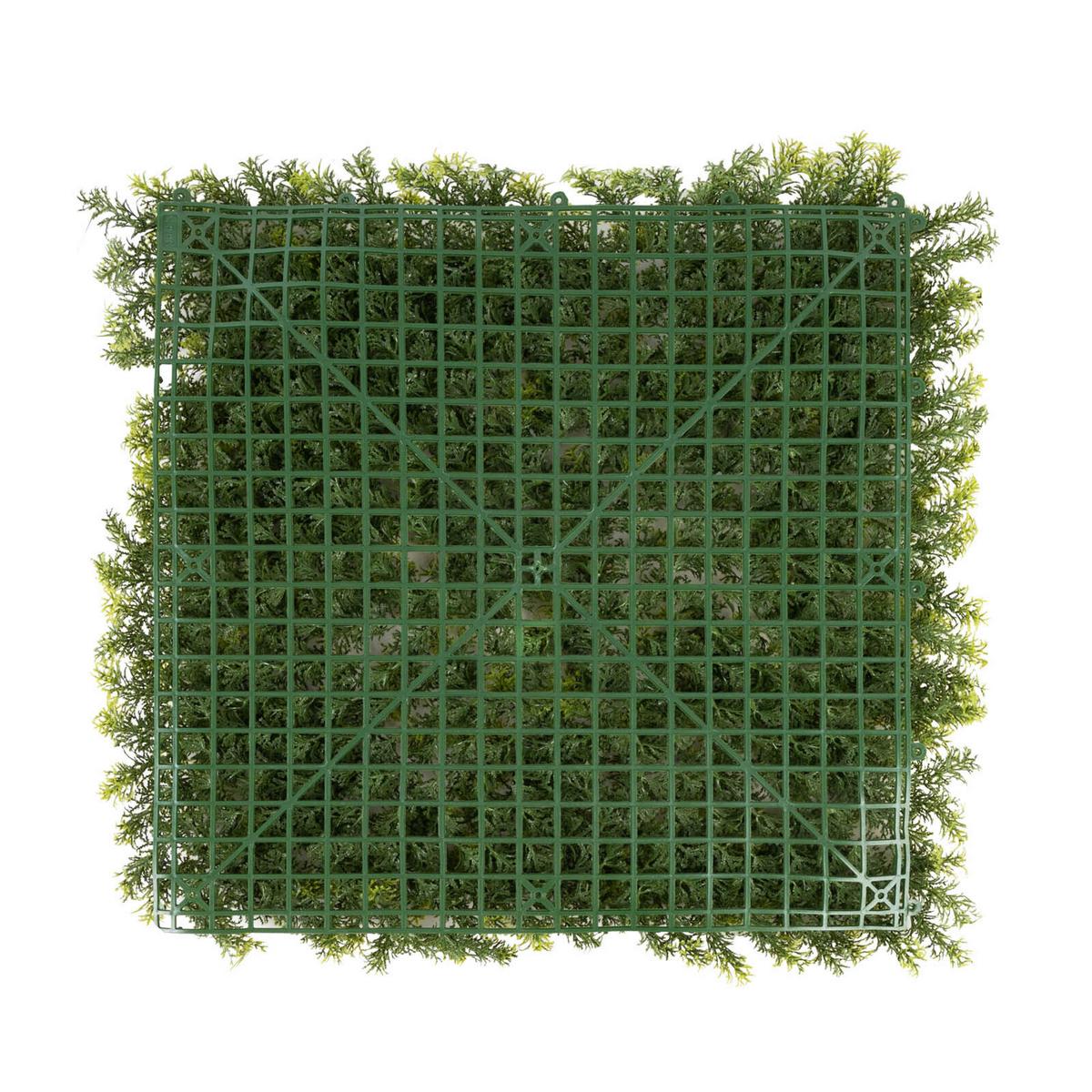 WANDVERKLEIDUNG KUNSTPFLANZE - Waldgrün/Dunkelgrün, Trend, Kunststoff (50/50cm) - Floordirekt