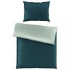 Satin-bettwäsche 140x200 Cm Melissa Petrol/mintgrün - Petrol/Mintgrün, MODERN, Textil - Luca Bessoni
