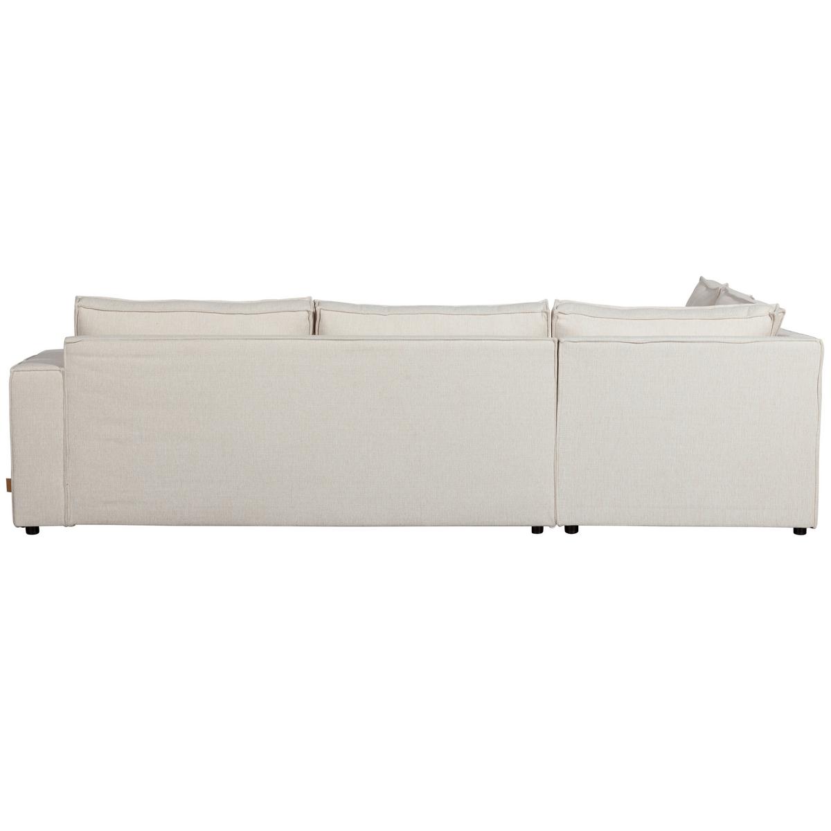 Ecksofa Thomas Naturfarben S:197x283cm - Schwarz/Naturfarben, Design, Textil (197/283cm) - Livetastic