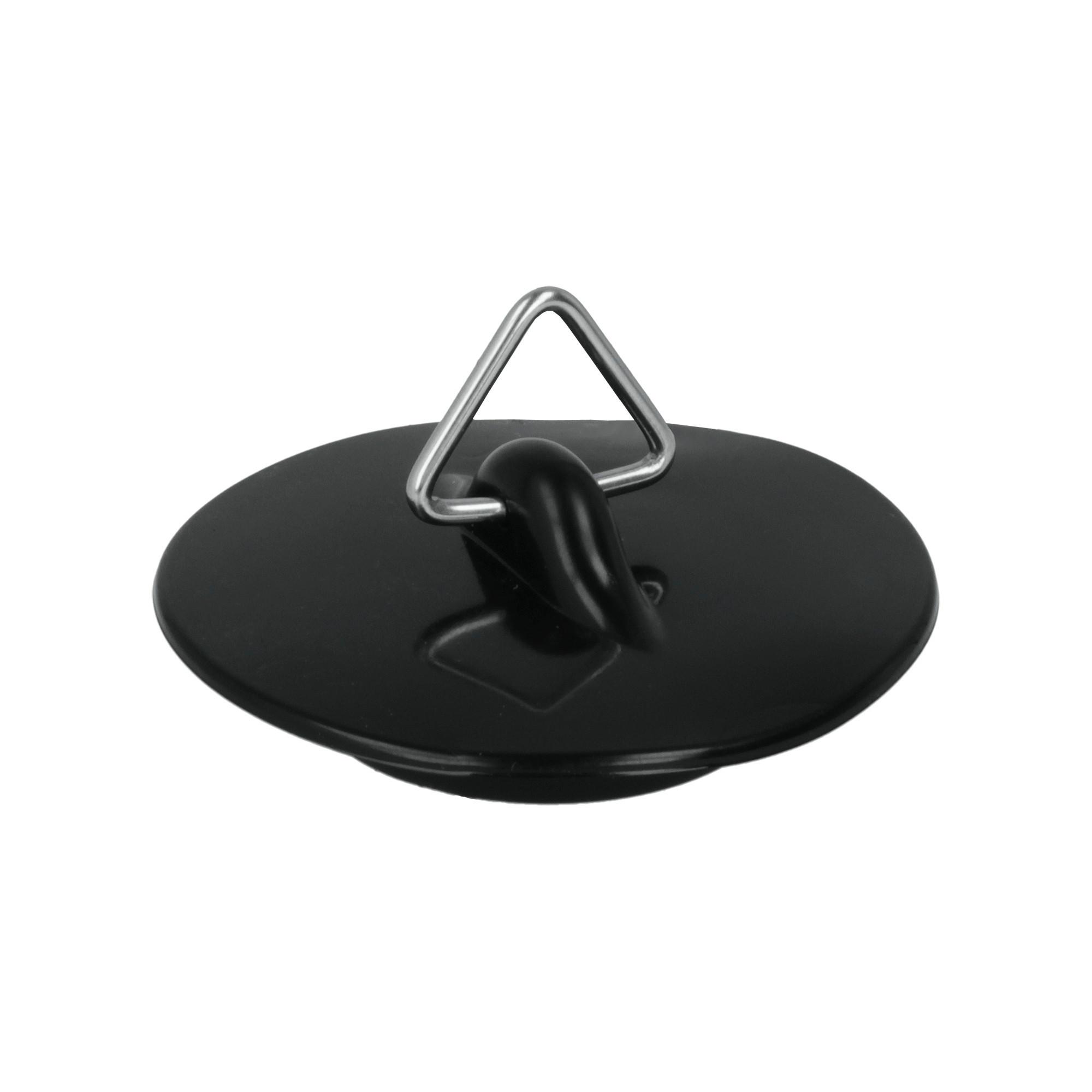 Abflußstöpsel Malka schwarz D: 38 bis 50 mm - Schwarz, Basics, Kunststoff (3,8cm) - Metaltex