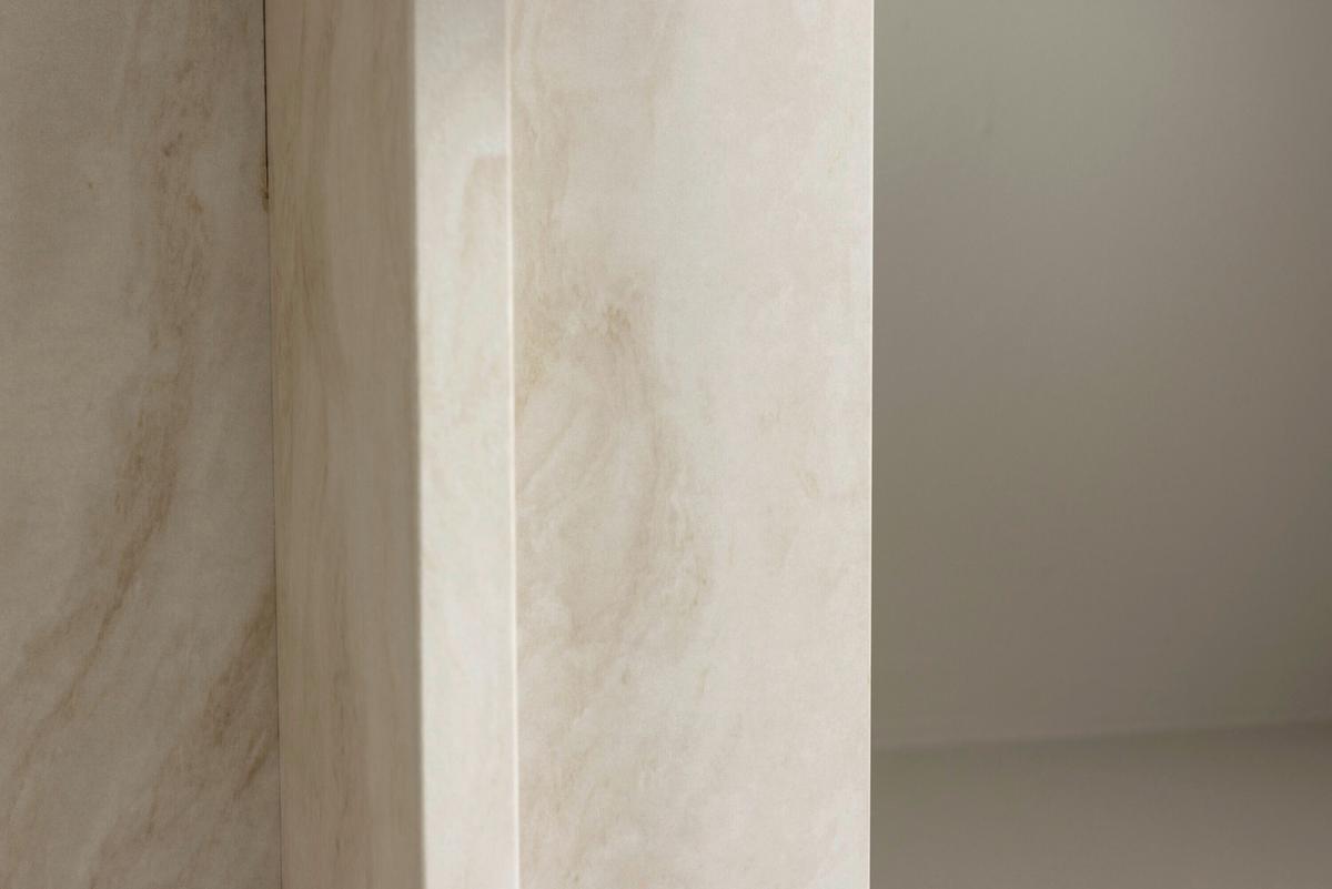 Beistelltisch Alesund Beige D: 40 Cm - Beige, MODERN, Holz (40/73cm) - Livetastic